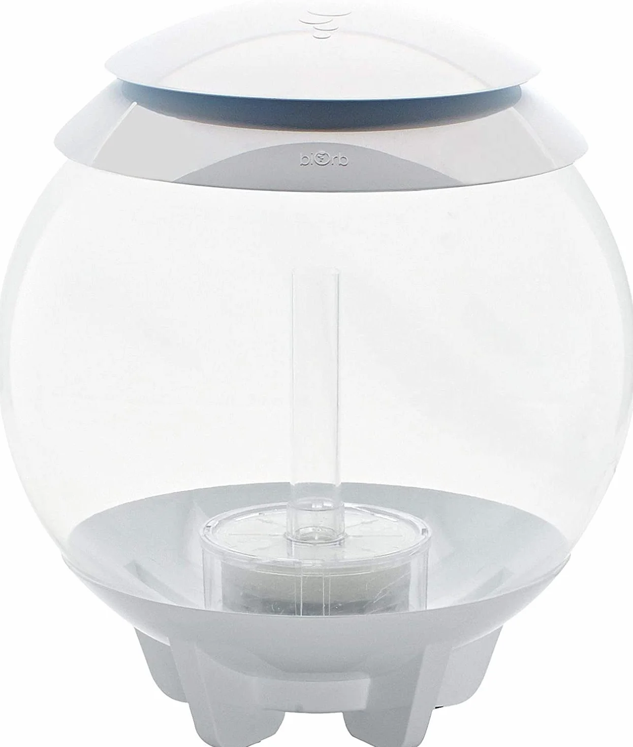 biOrb HALO 30 akrylowe akwarium 20 l z wielokolorowymi zdalnie sterowanymi światłami LED, nowoczesny zbiornik do ekspozycji stołowej, biały