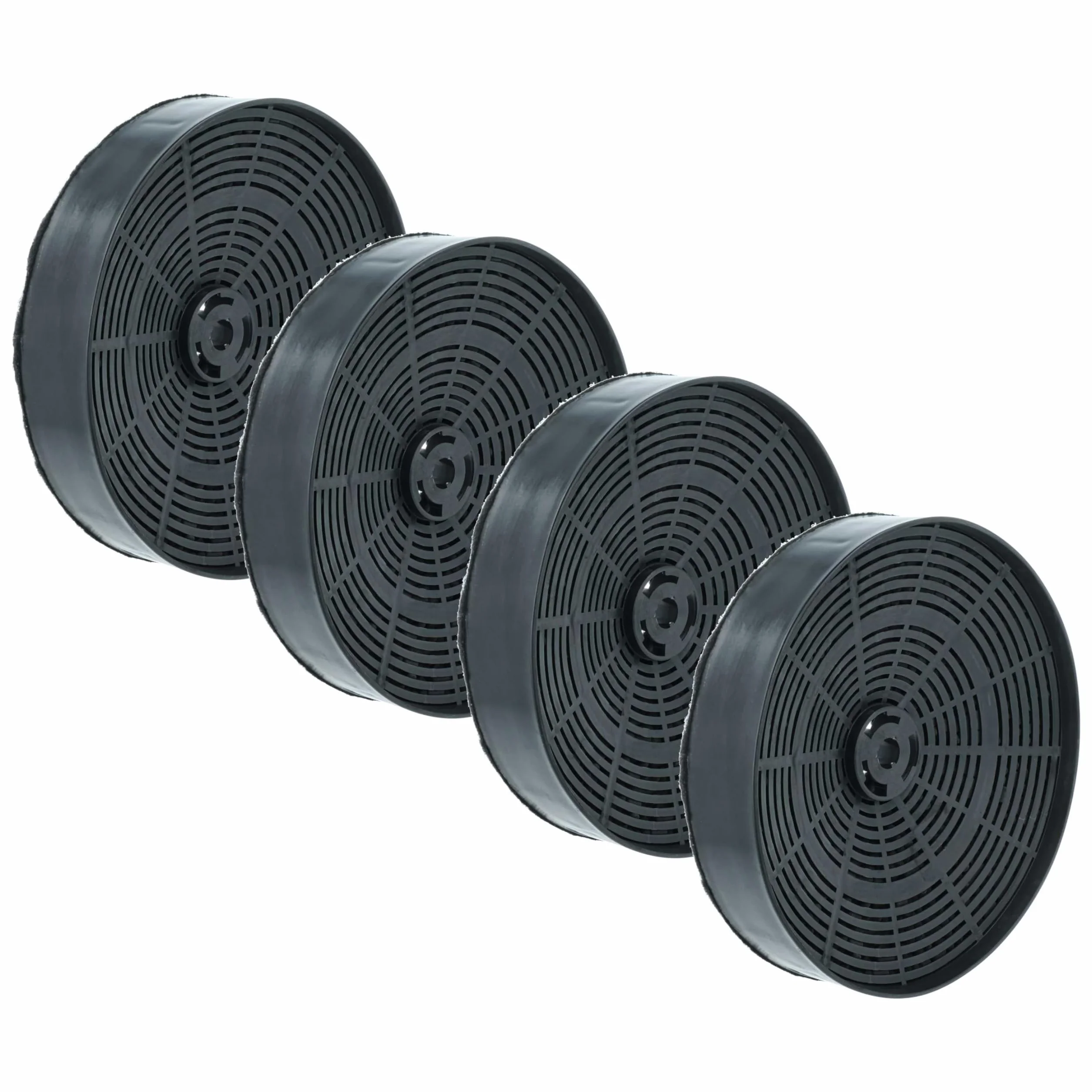 vhbw 4 x filtr z węglem aktywnym, zamiennik do Zanussi 902980150/4, E3CFOA, 911625/2 do okapu kuchennego
