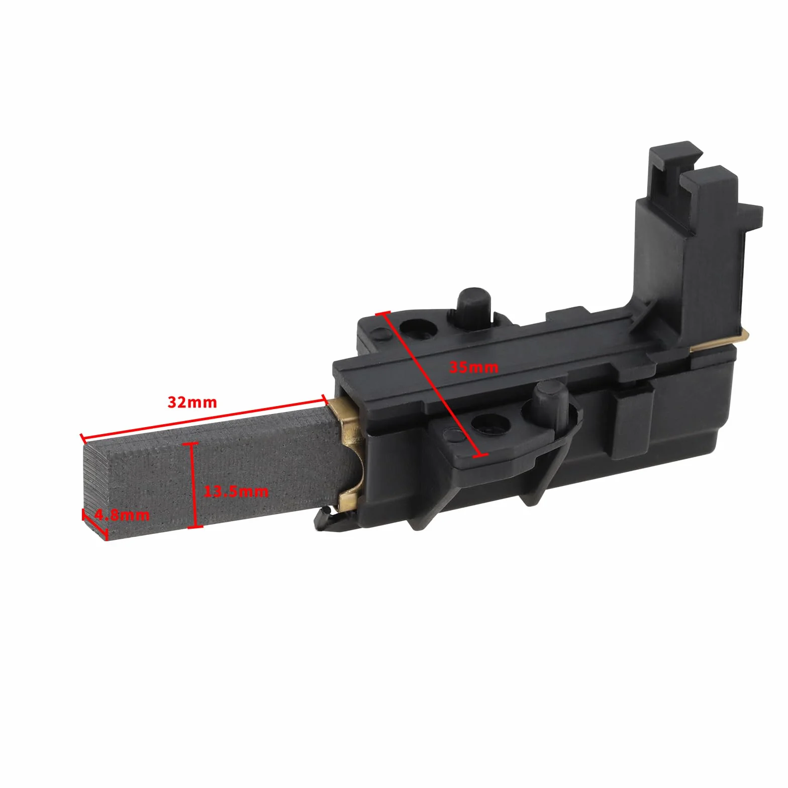 OTOTEC 2 szt. szczotki węglowe silnik węglowy z uchwytem 5 x 13,5 x 32 mm 160127569 kompatybilne z CESET MCA52/64-148 Series MCA61/64-148/BC1/ZN1/KT16/ MCA 38/64-148/IE