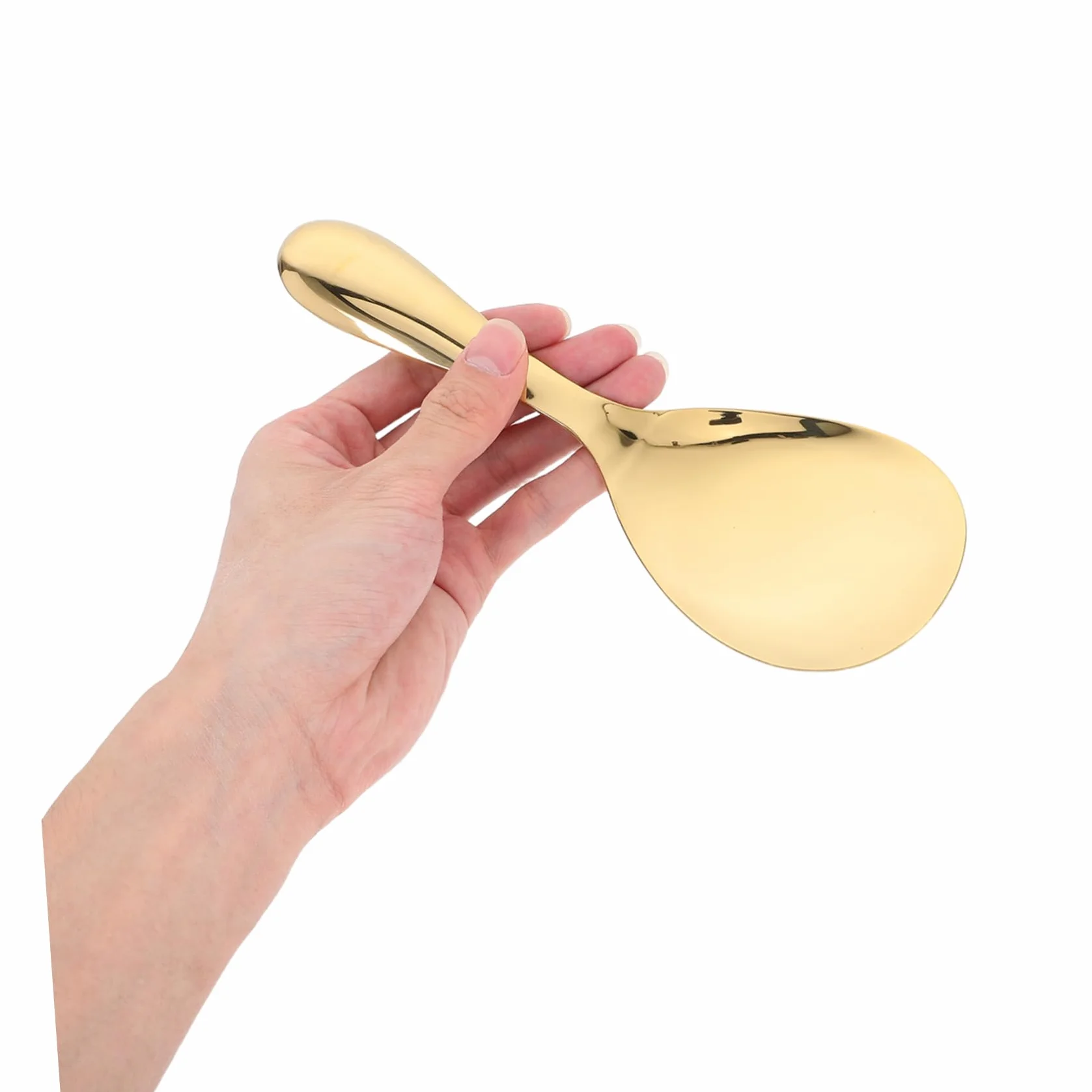 Łyżka Do Ryżu Stali Nierdzewnej z Ergonomicznym Uchwytem Praktyczna Łyżka Kuchenna Do Ryżu