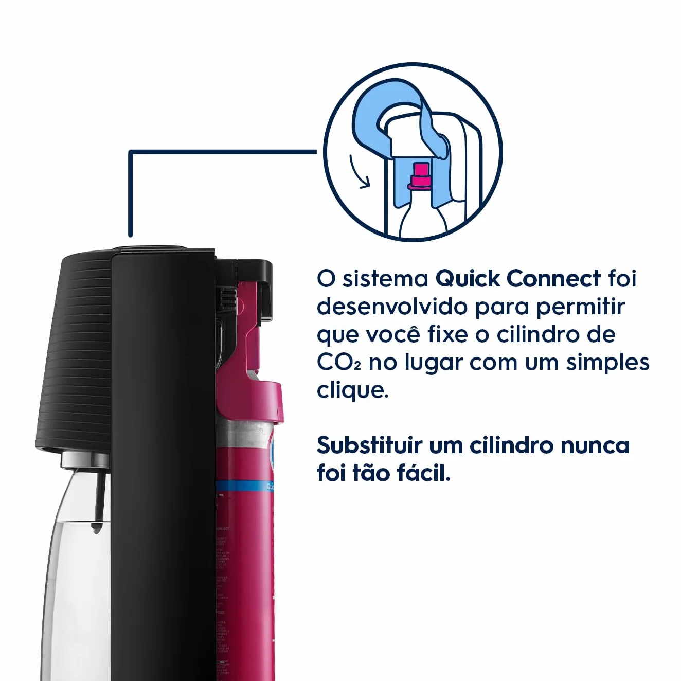 SodaStream Saturator Terra, Czarny