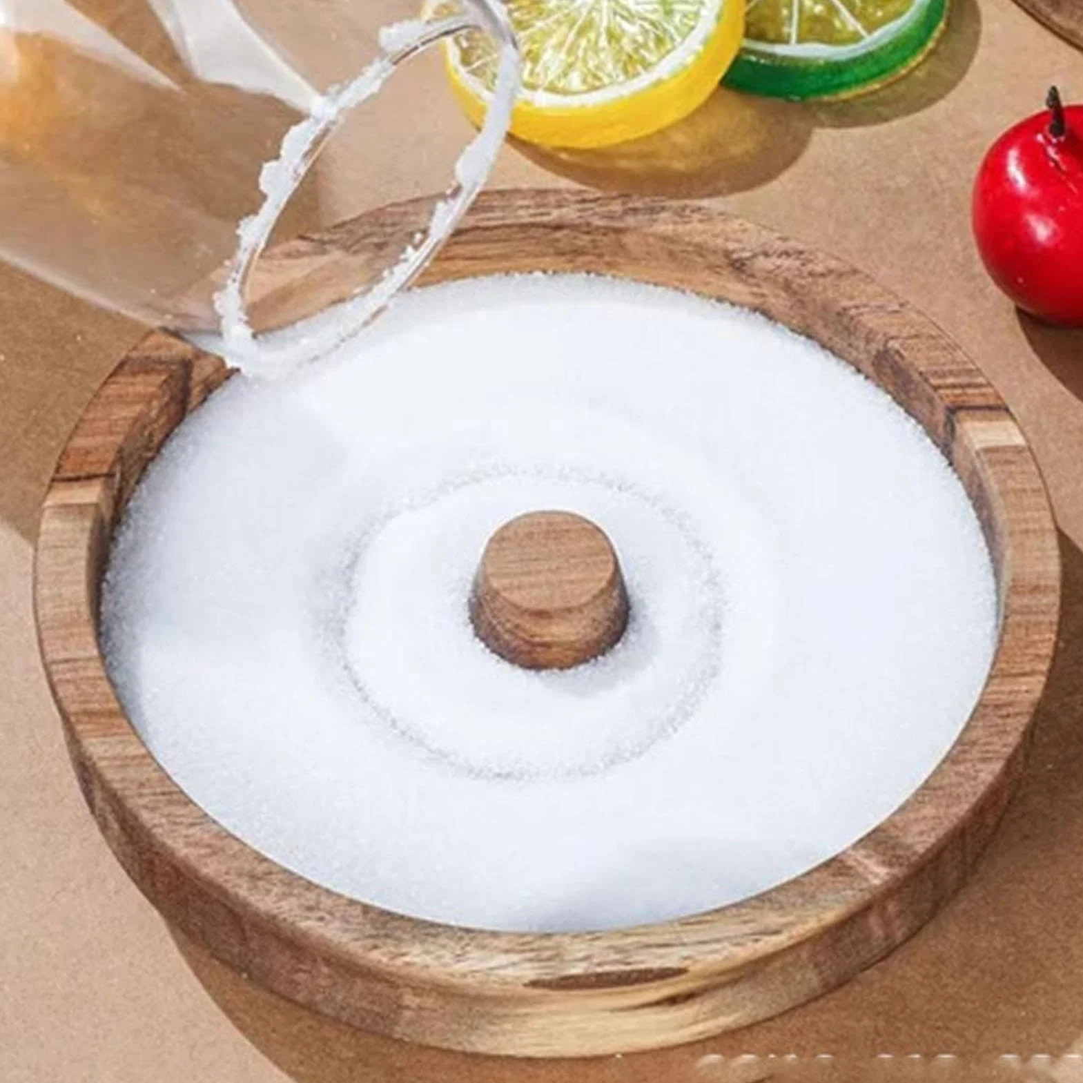 Margarita Salt Rimmer - Margarita Salt Rimmer i Sugar Rimmer do koktajli, wielofunkcyjny drewniany pojemnik na cukier, przeno?na drewniana taca, rimmery koktajlowe do napojów, akcesoria do soków