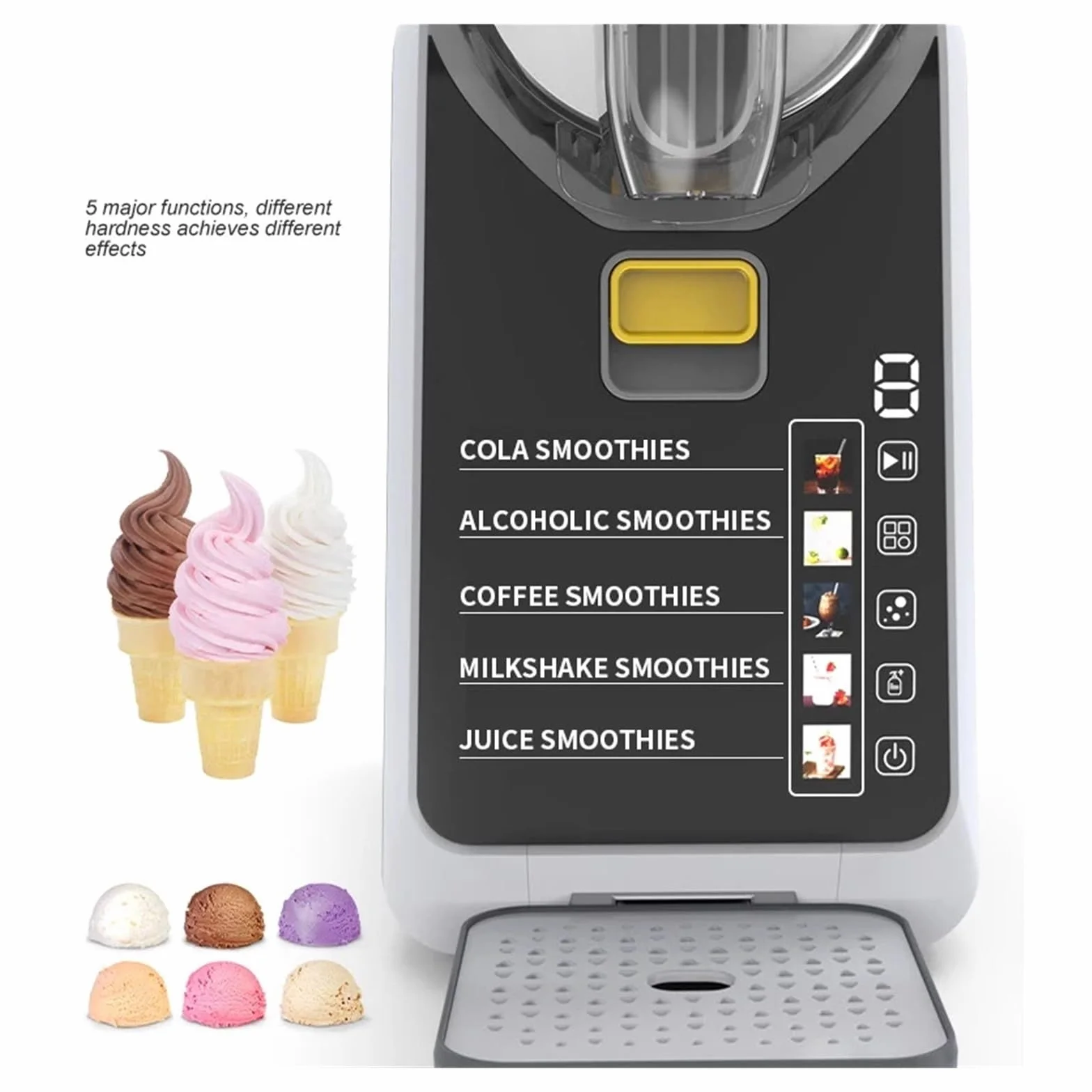 Maszyna Do Topienia Śniegu Użytku Domowego Zimnych Napojów Błota Pośniegowego Smoothie Koktajli Mlecznych Ogolonego Lodu Wysokowydajne ChłOdzenie