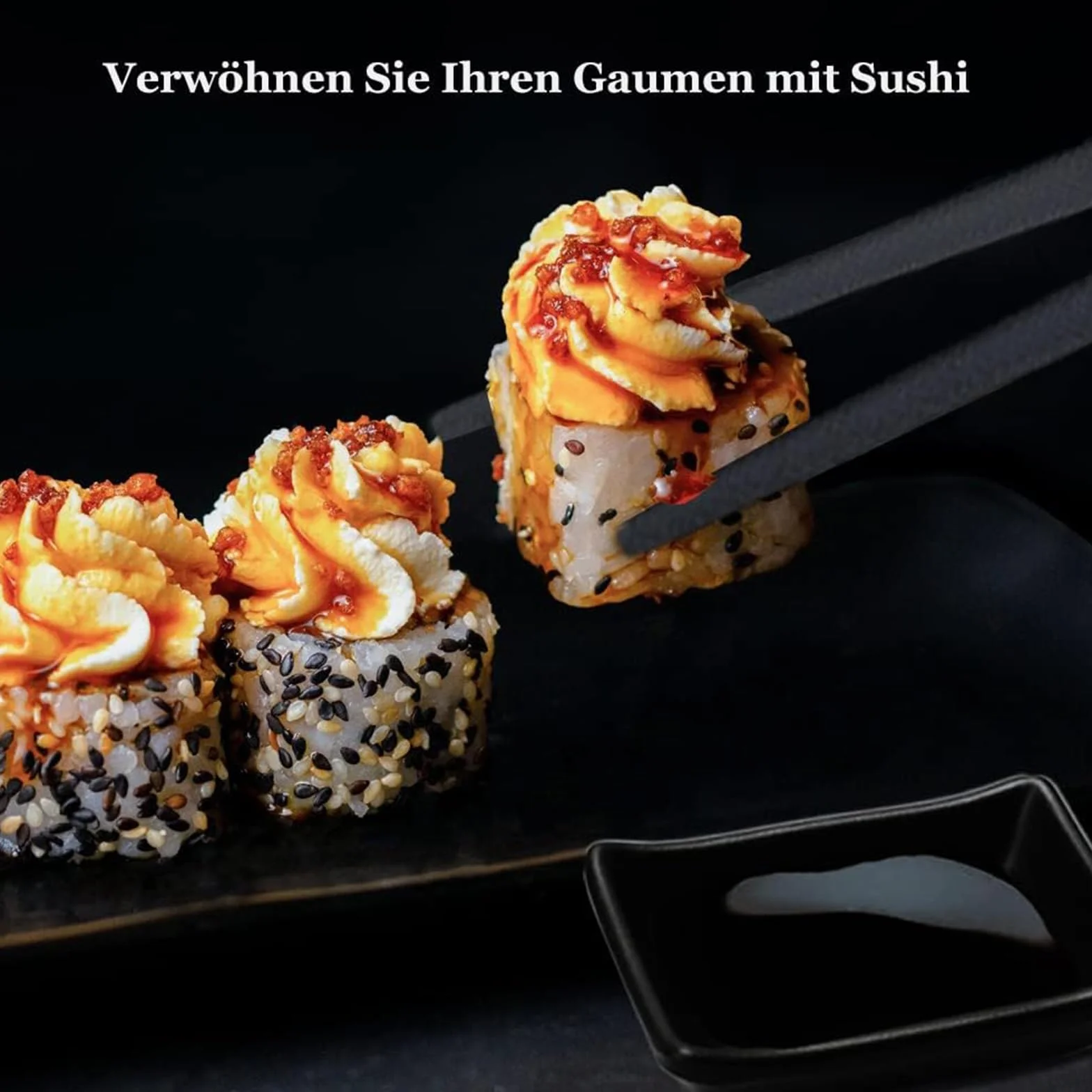 8-częściowy talerz do sushi łupek z miseczkami do dipów, 21 × 10 cm naczynia do sushi talerze łupkowe z pałeczkami, ławeczki do dipów talerze łupkowe dla 2 osób, SSCJTZ-001