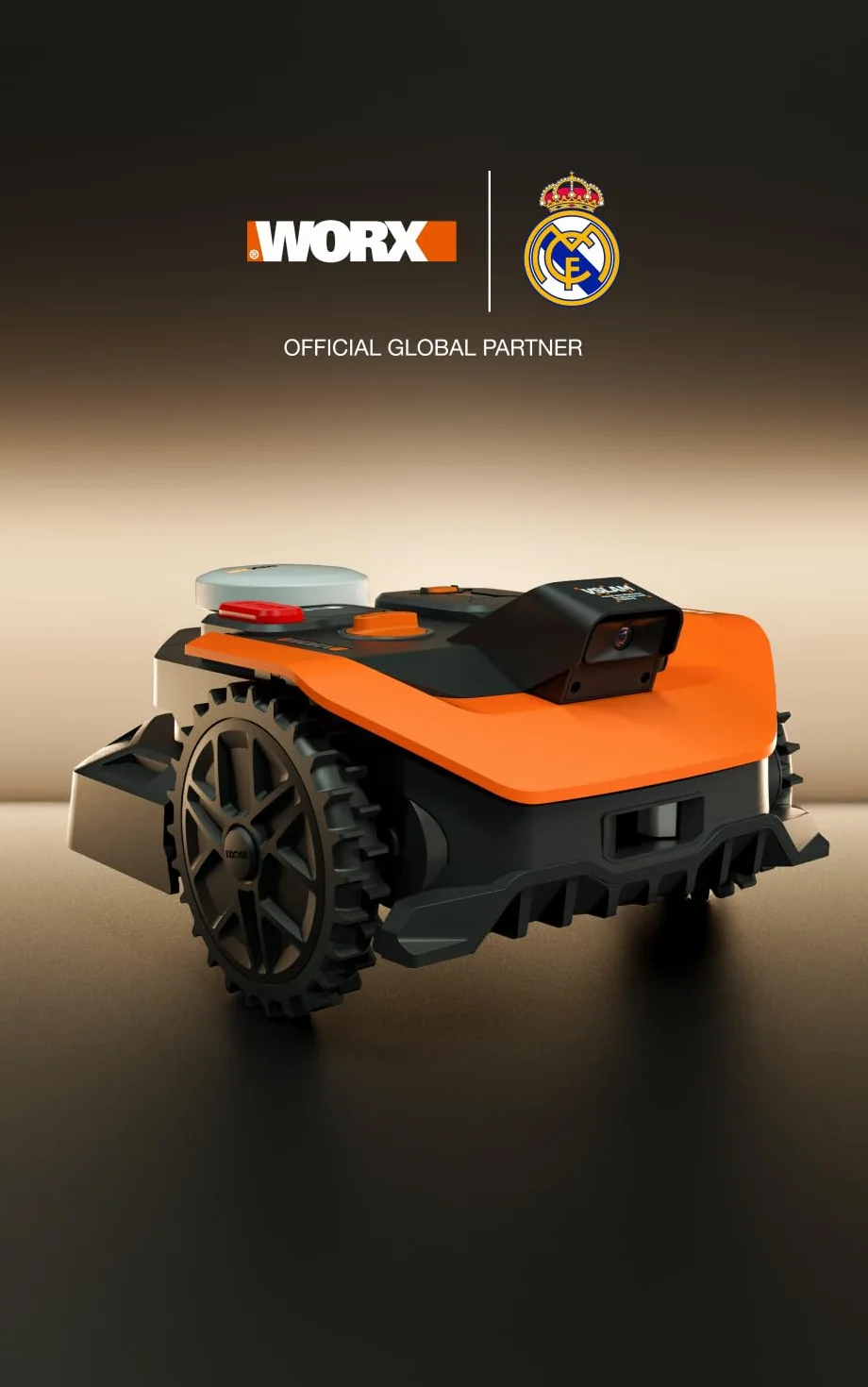 WORX Landroid Vision Cloud WR305E 2WD robot koszący bez kabla ograniczającego do 500 m² (wykrywanie przeszkód AI, nawigacja VSLAM+ RTK Cloud, automatyczne mapowanie, sterowanie za pomocą aplikacji)