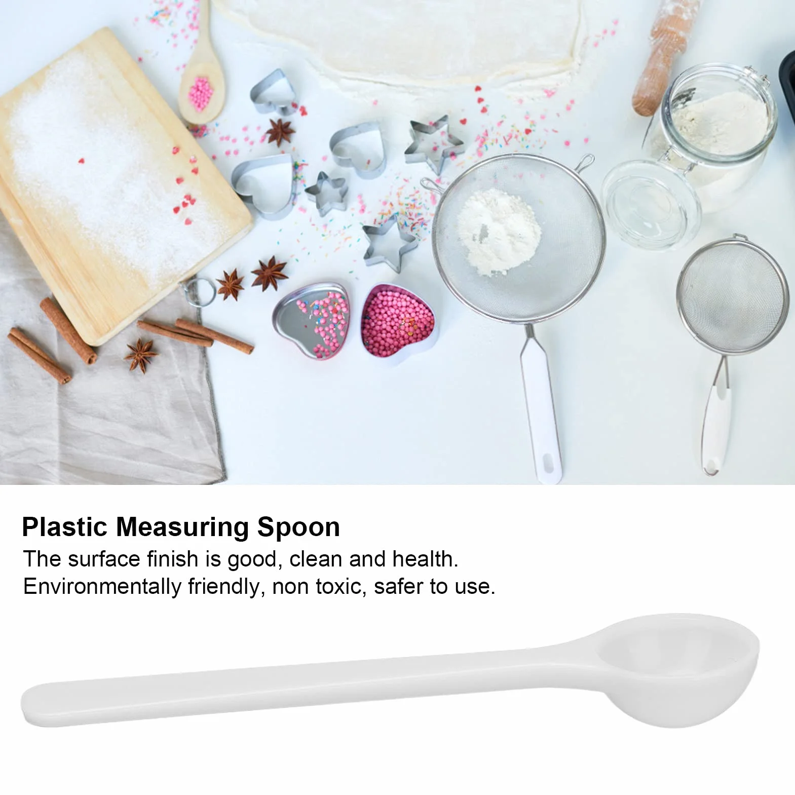 Łyżki Pomiarowe,100 Szt. Plastikowa Łyżka do Nawozu 2 ml/1G Odporność Na Wysoką Temperaturę Łyżka Pomiarowa Mikro Miarki Mini Miarki do Ogrodnictwa Nawożenie Kuchnia Gotowanie Pieczenie