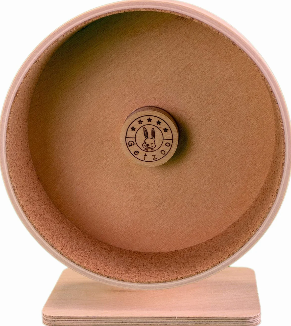 Getzoo Koło korkowe Ø 21 cm (Ø 19,4 cm wewnątrz) z wkładką z korka I uniwersalny wirnik jezdny I delikatne dla łap I elastyczna regulacja I wymienne wkładki z korka I wysokie bezpieczeństwo