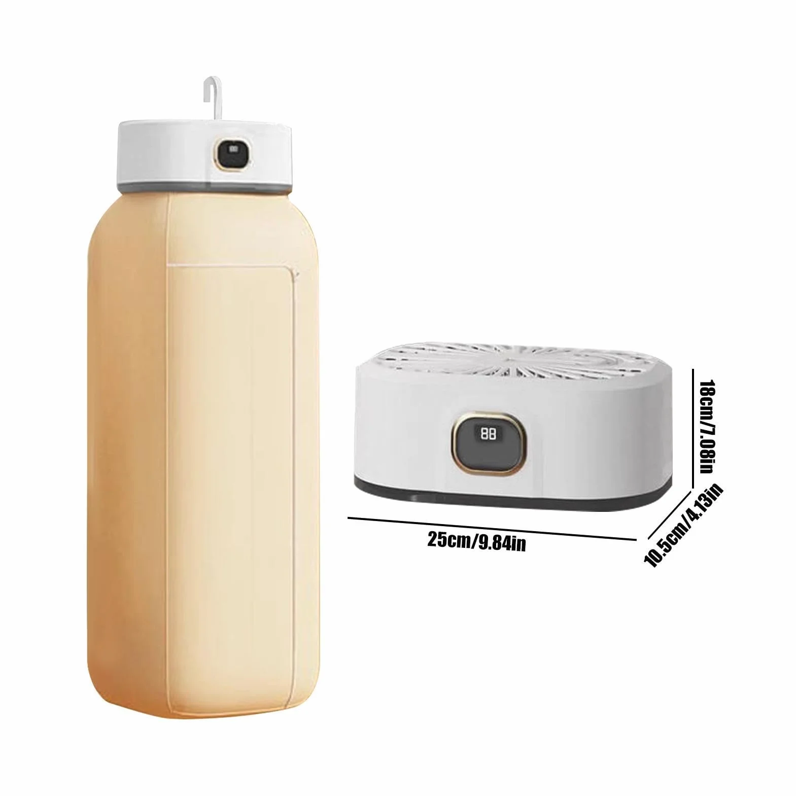 Mini suszarka do ubrań O Pojemności 10 Kg Kompaktowa Składana Suszarka | Suszarka 600 W z 6-Biegowym Regulatorem Czasu Do Domu Mieszkania Kampera Oraz Akademika