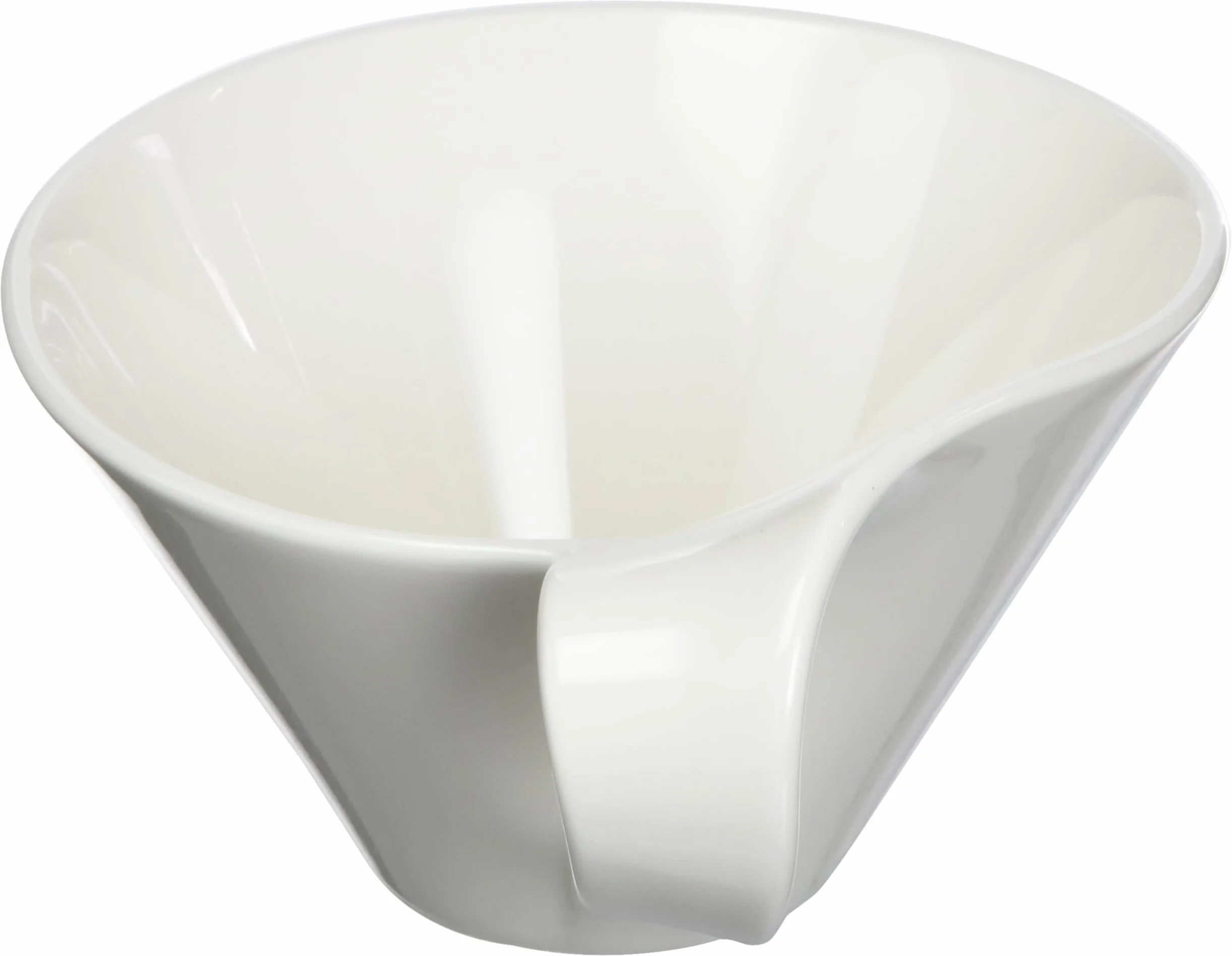 Villeroy & Boch Newwave Biała filiżanka do herbaty z uchwytem, nadaje się do mycia w zmywarce, do kuchenki mikrofalowej, specjalna filiżanka do herbaty, filiżanka do kawy, filiżanka do kawy, kubek na