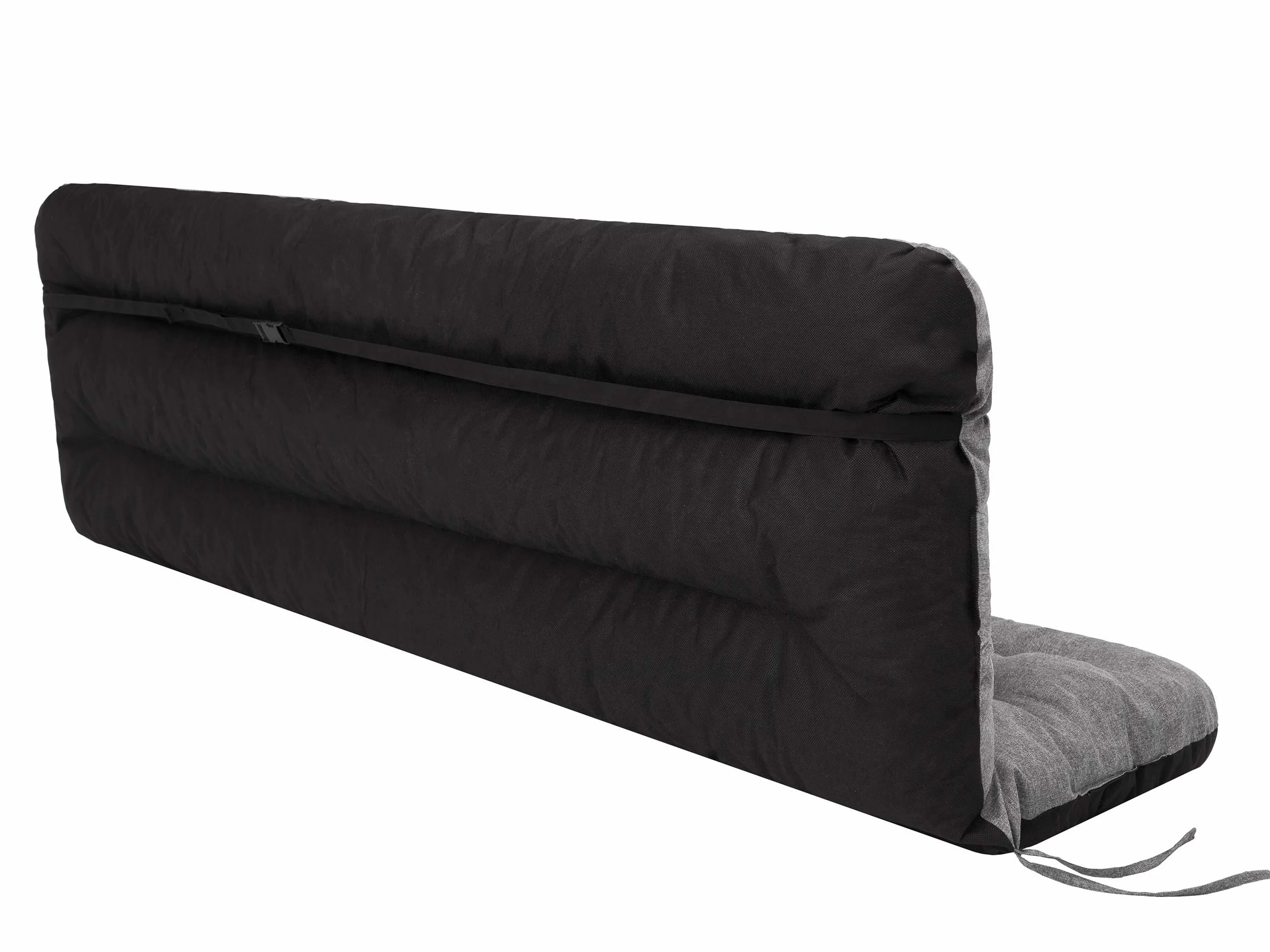 PillowPrim Poduszka na huśtawkę Hollywood, nakładka na ławkę ogrodową, antracytowa, szerokość siedziska 180 cm