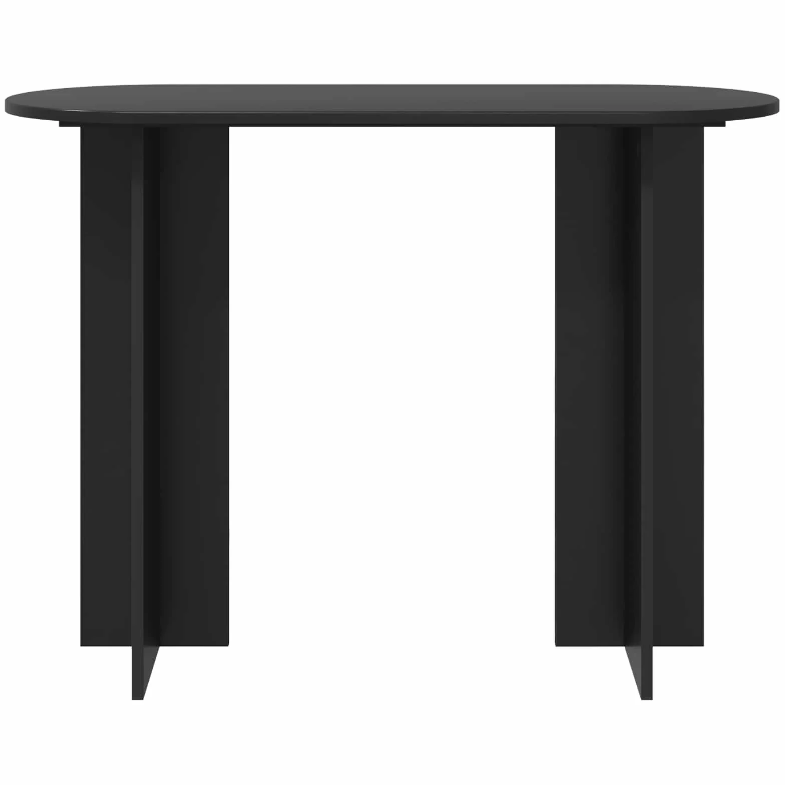Générique Inżynieria drewniana konsola stołowa 100 x 39,5 x 75 cm | Nowoczesny design, wykończenie czarnego dębu, wytrzymała powierzchnia, łatwa pielęgnacja, do przedpokoju, salonu