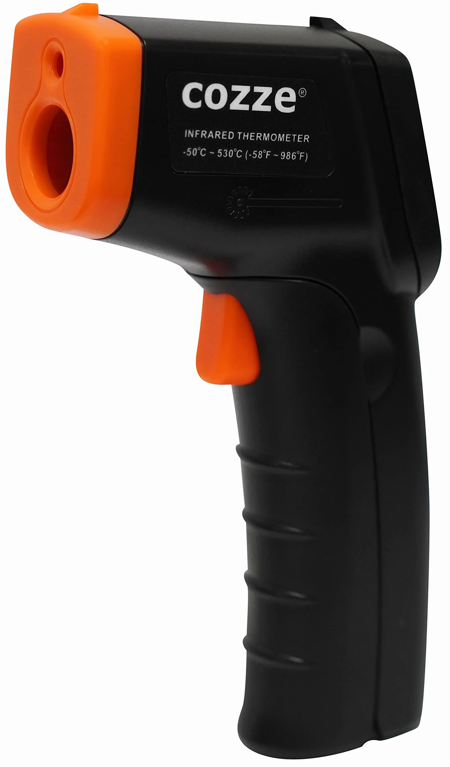 Cozze Infrarood Thermometer stawia Pistoolgreep - Temperatuurmeting tot 530°C - Professionele Digitale Temperatuurmeter voor BBQ, Pizzaoven, Grill - W zestawie Opbergtas - Zonder Contact