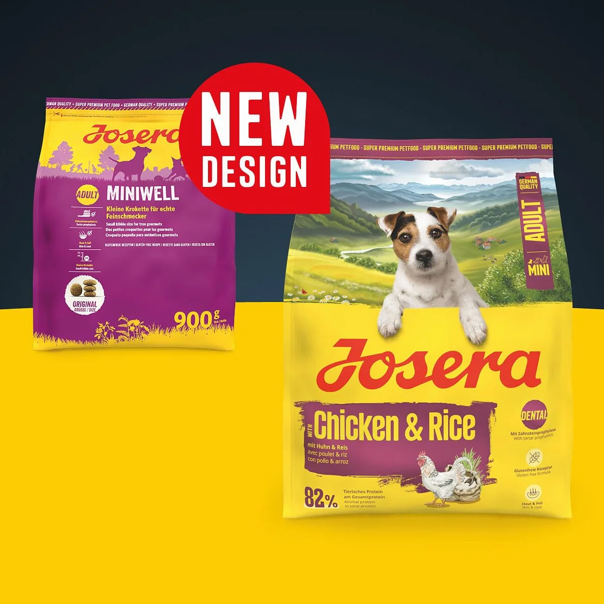 JOSERA Mini dorosły kurczak i ryż 3 kg sucha karma dla dorosłych psów małych ras z biotyną