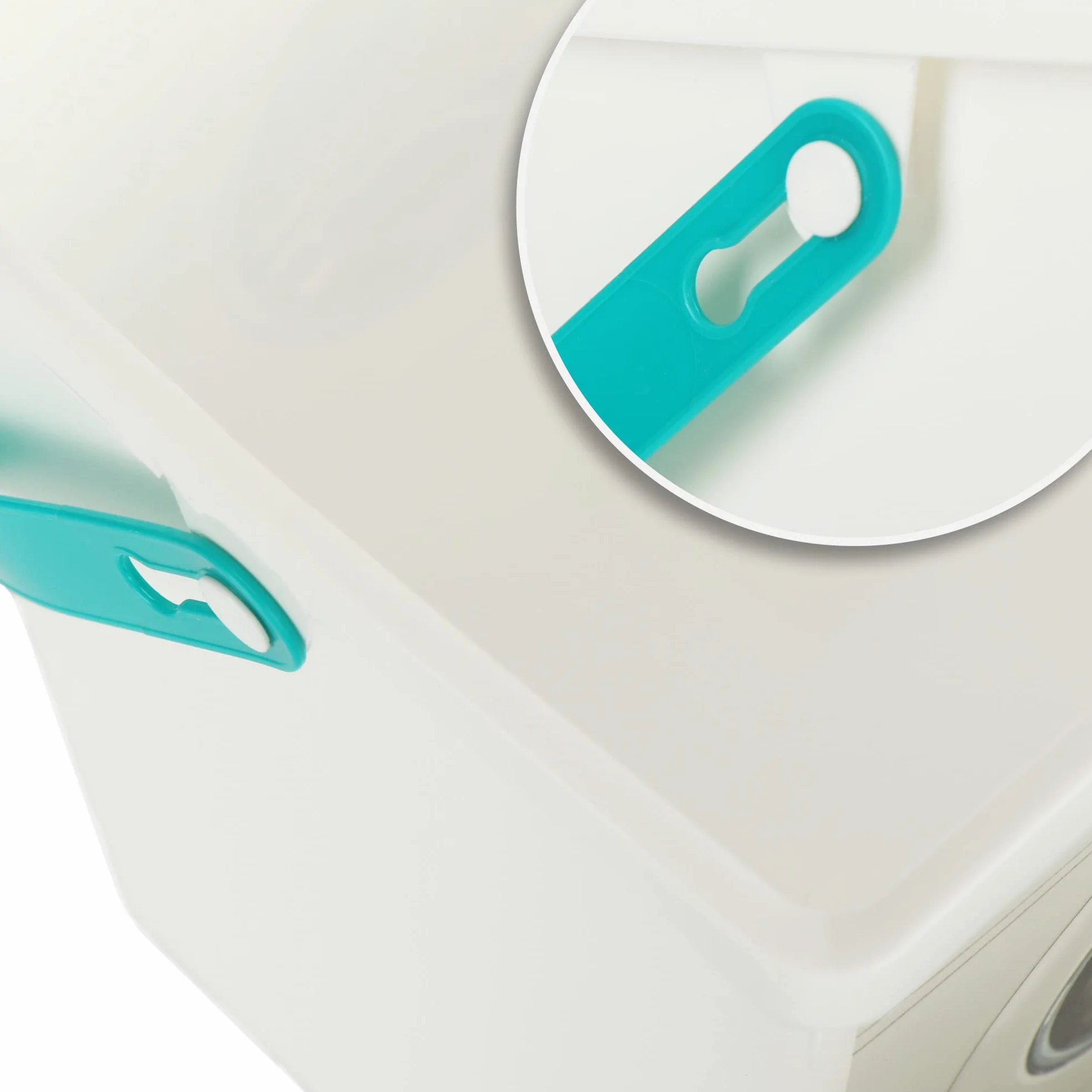 COM-FOUR® pojemnik na detergent wykonany z tworzywa sztucznego pochodzacego z recyklingu - pudelko do przechowywania z pokrywka - do przechowywania detergentu, tabletek, krazków i saszetek