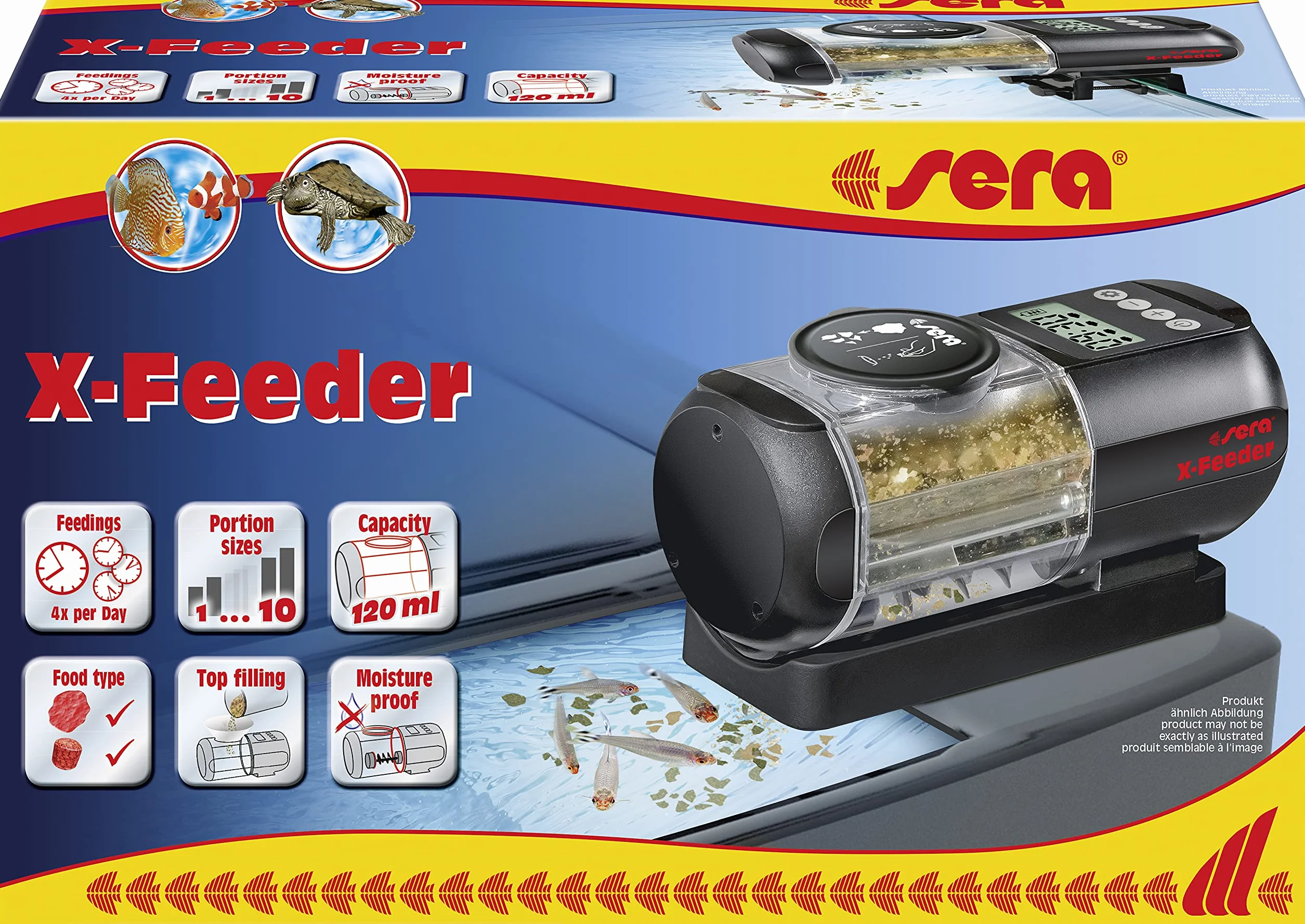 Sera X-Feeder automat do karmienia akwarium 120 ml czarny