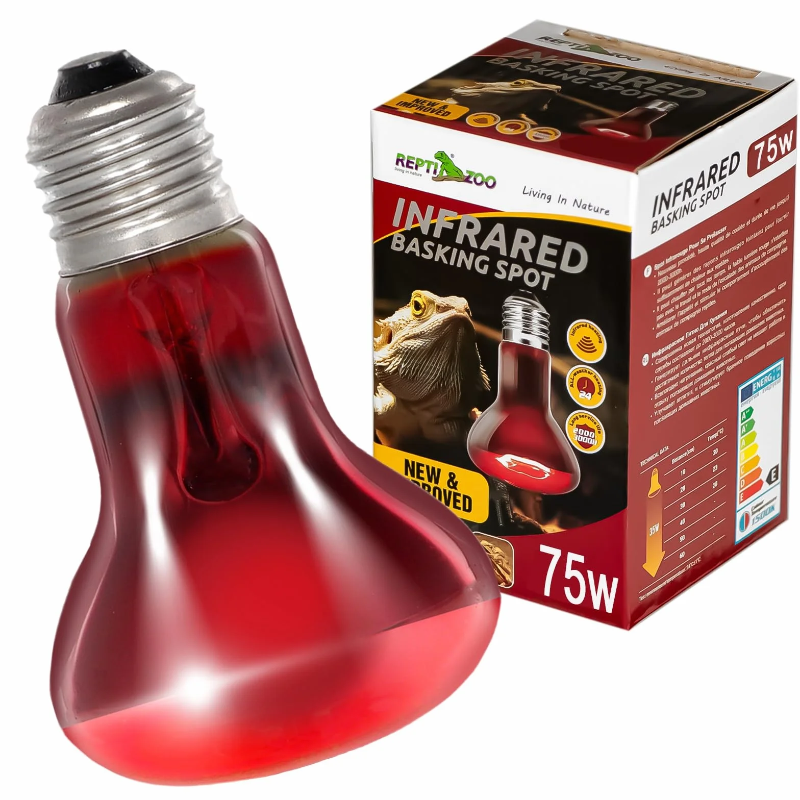 Repti-Zoo Infrared Basking Spot 75W żarówka grzewcza podczerwona