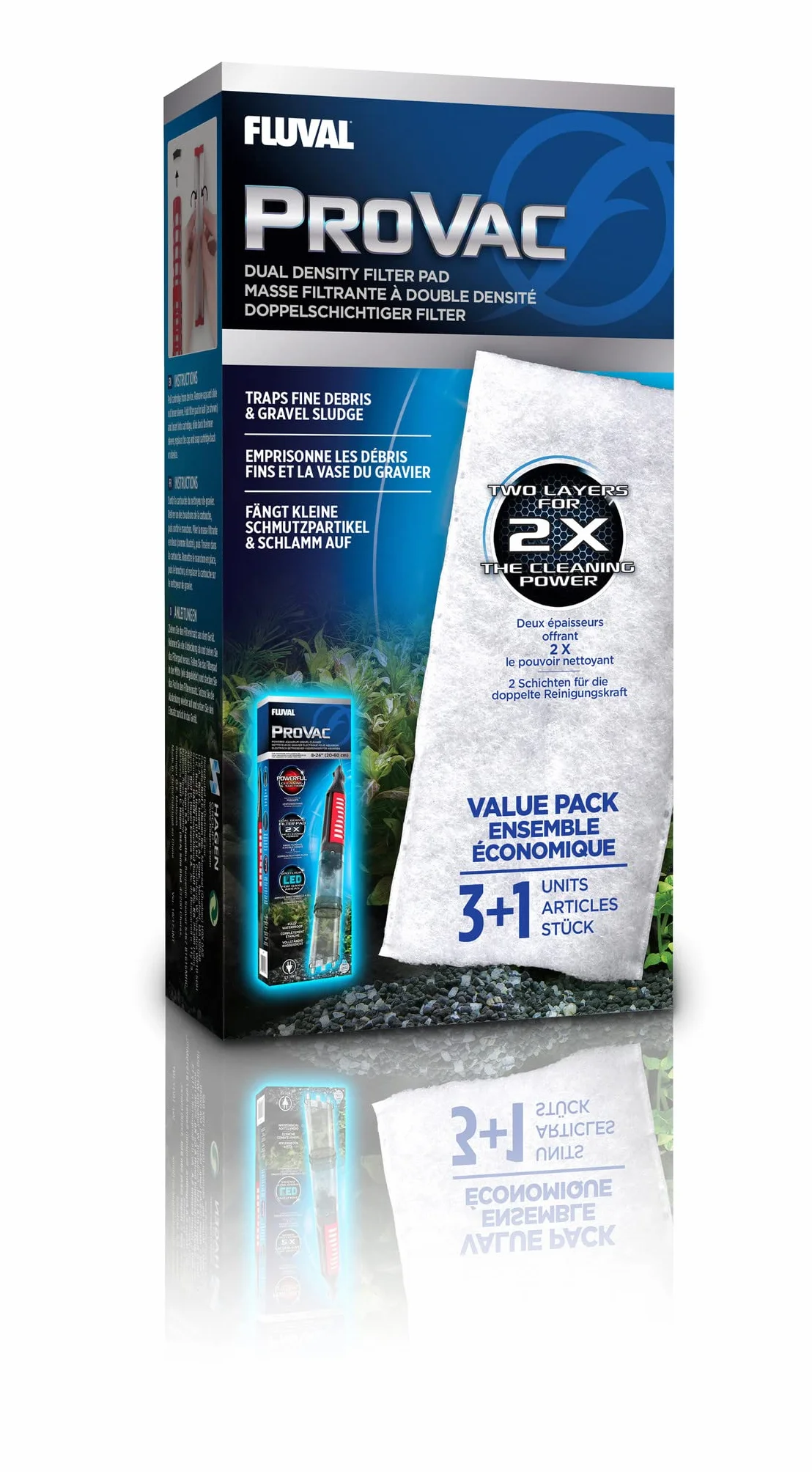 Fluval ProVac Wkład filtrujący 4 sztuki