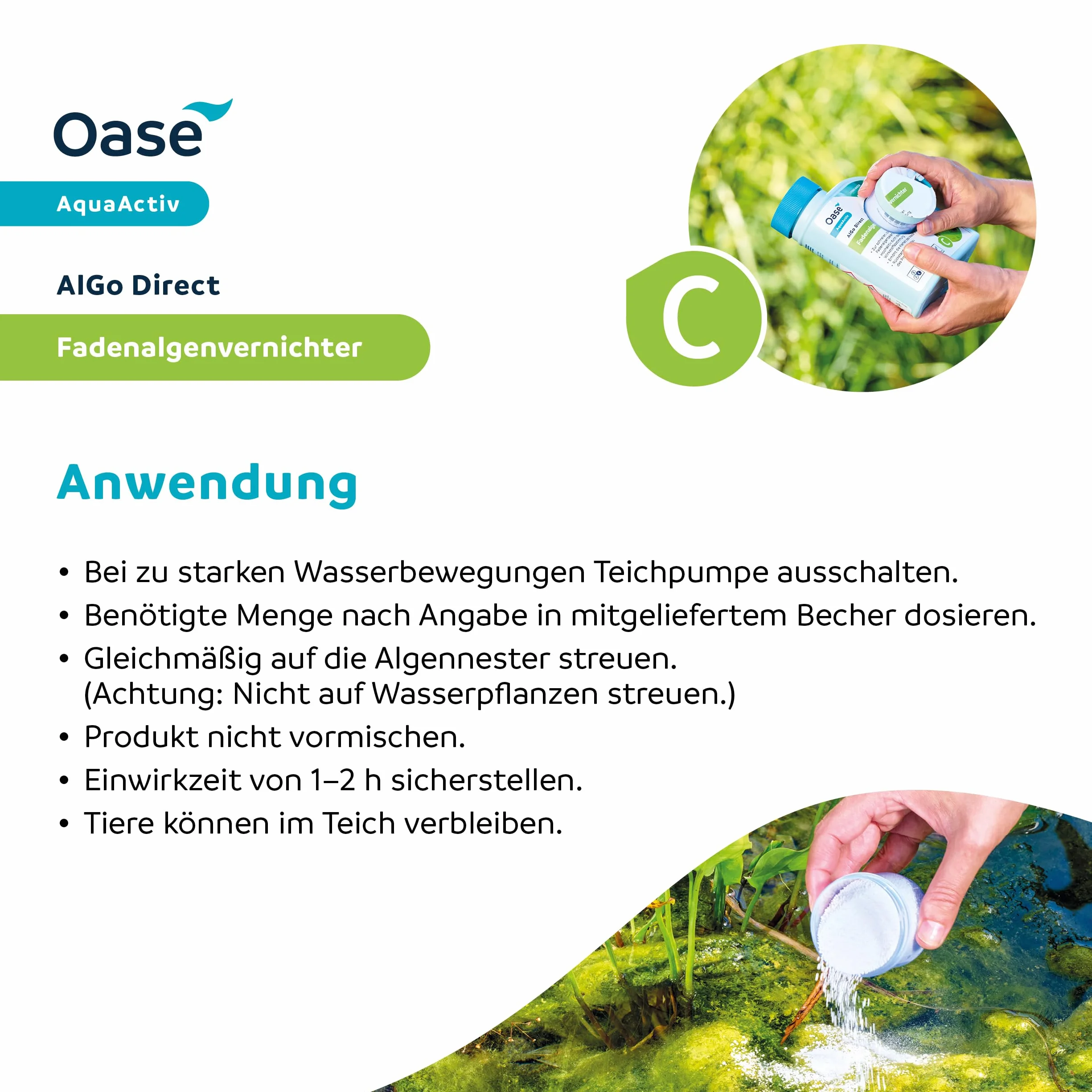 Oase AquaActiv AlGo Direct 500 ml