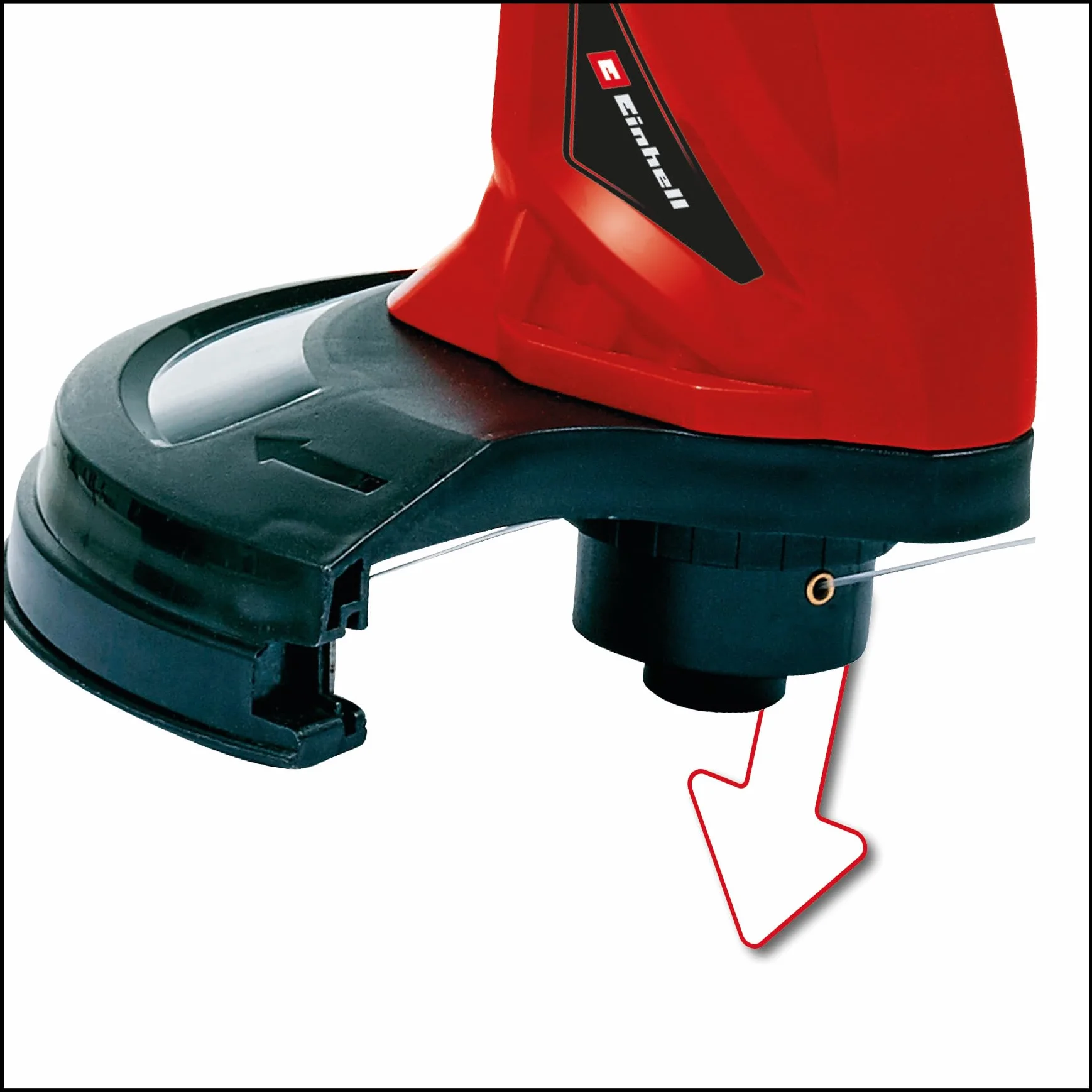 Einhell Elektryczna podkaszarka do trawy GC-ET 2522 (250 W, prowadnica dwuręczna, dodatkowy uchwyt, podwójne cięcie żyłki z automatycznym śledzeniem żyłki)