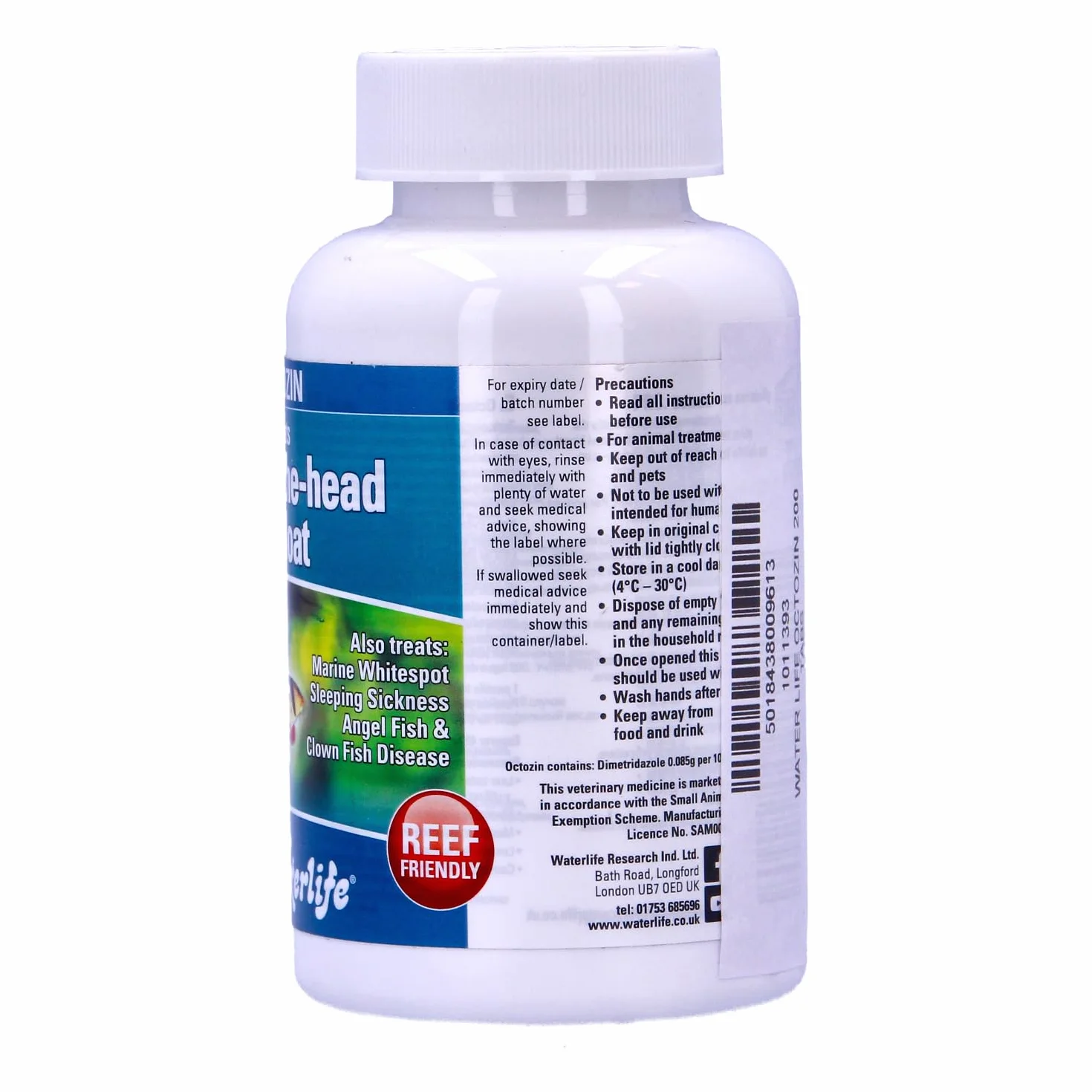 Waterlife Octozin 200 Tablets Dropsy Hole In The Head