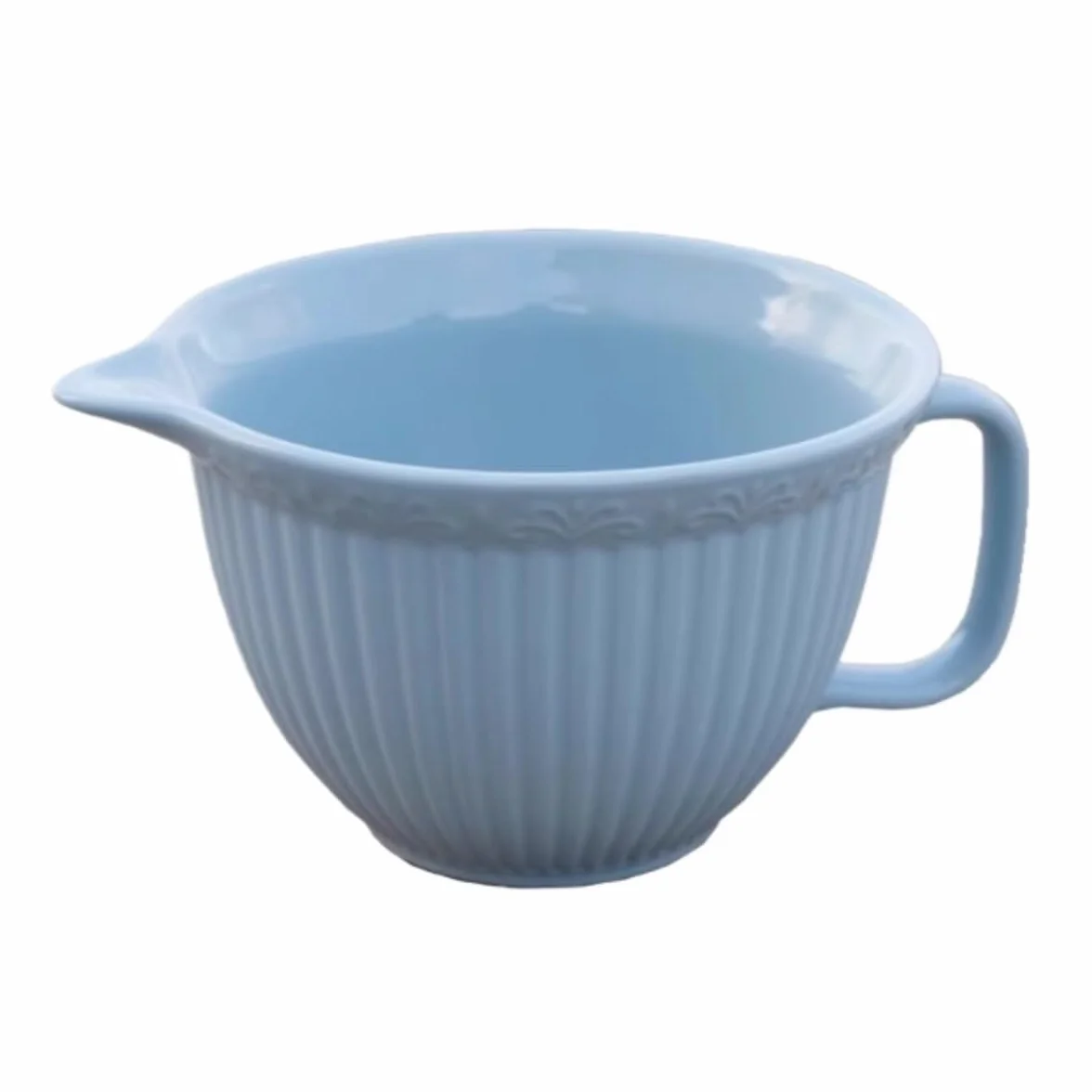 Sosjerka Ceramiczna Podszkliwna Kolorowa Pionowa Miska Do Ubijania Jajek, Odpływ, Gotowania, Wiadro Na Sos Dzbanek na Sos