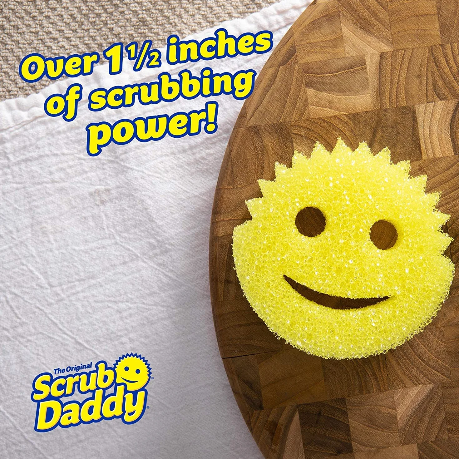 Scrub Daddy Gąbka Do Czyszczenia, Żółty, 4 Szt.