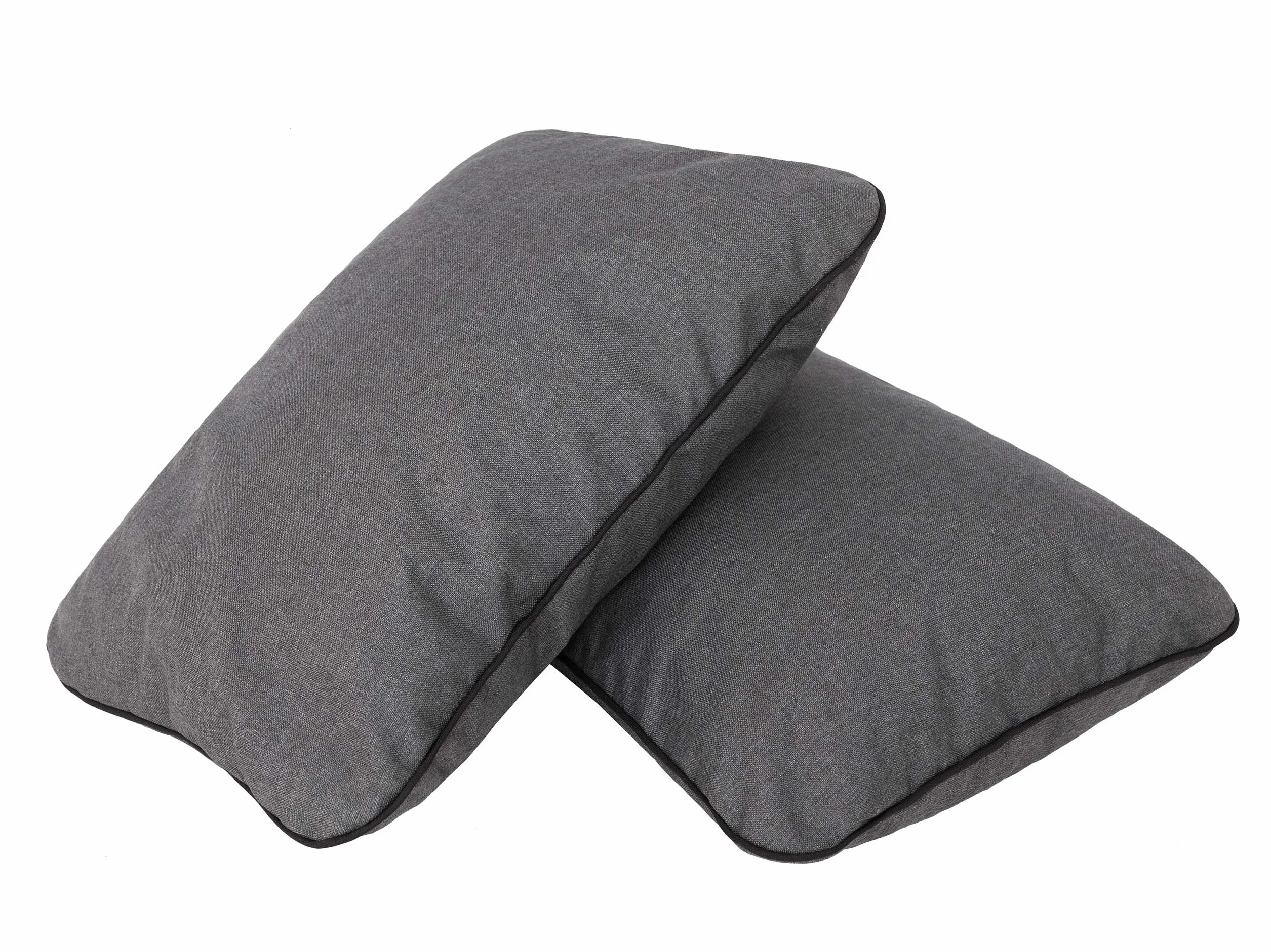 PillowPrim Nakładka na siedzisko na huśtawkę ogrodową, 120 cm, wygodna nakładka na ławkę z oparciem, nadaje się do przyczep kempingowych, grafitowa