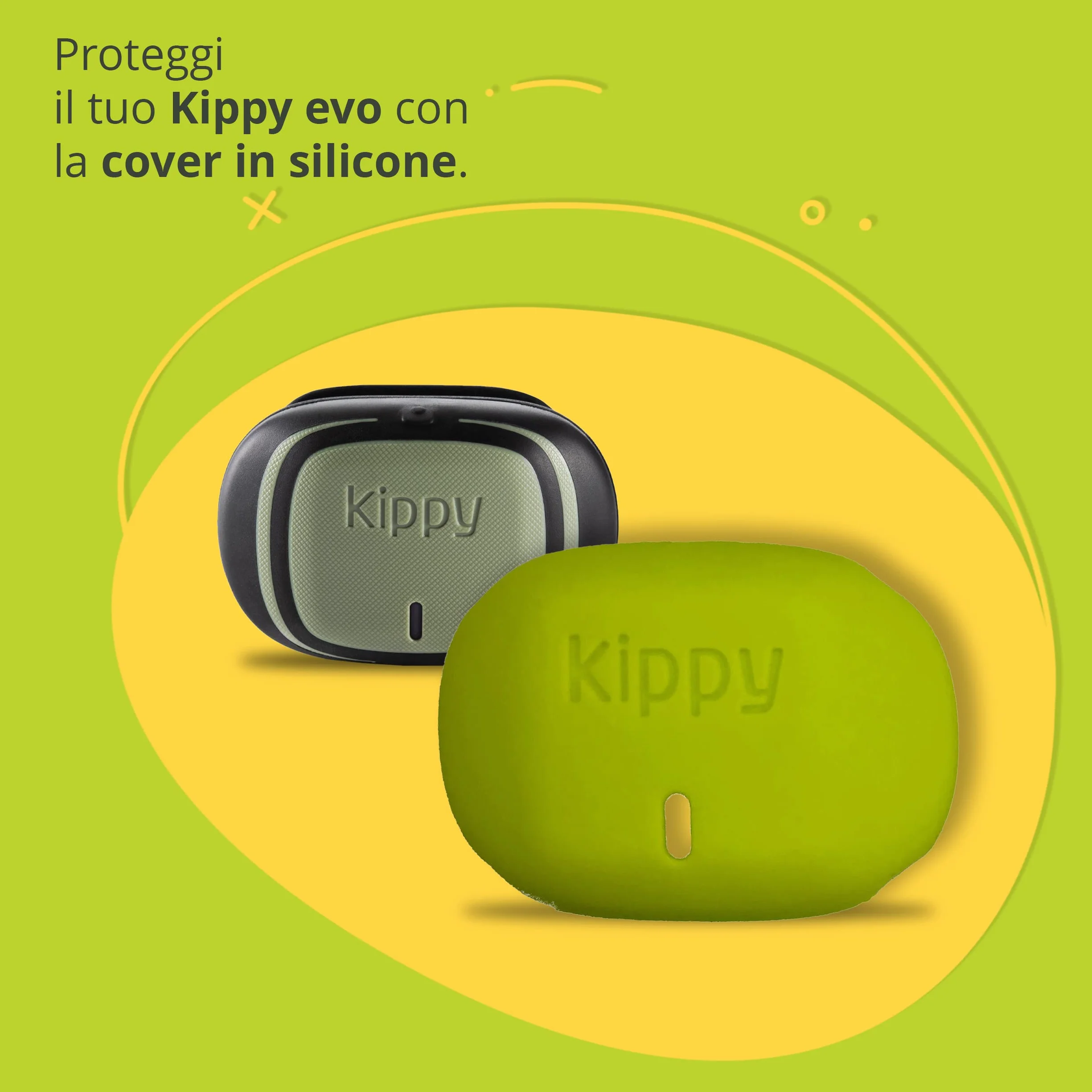 Kippy EVO Etui silikonowe do śledzenia GPS kotów i psów, z zapięciem na guziki