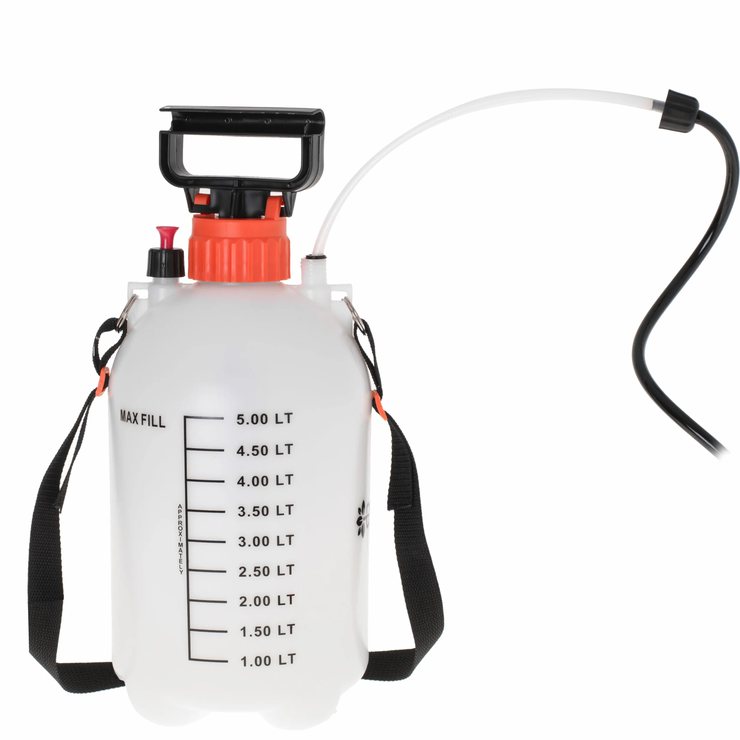 ADLER EUROPE - Opryskiwacz ciśnieniowy, opryskiwacz ogrodowy 5L, ciśnienie robocze 2,5 bara, dł. lancy 43 cm, wąż 130 cm, zawór bezpieczeństwa, funkcja pracy ciągłej, pasek na ramię, PP/PE, AD6806