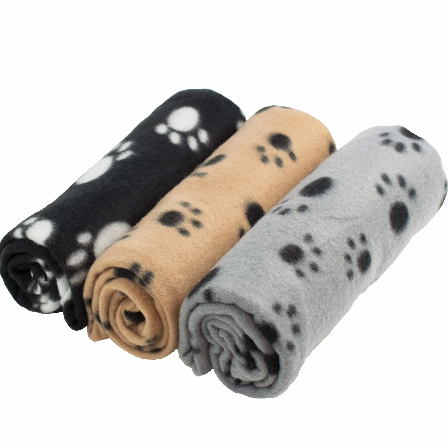 DIGIFLEX Duże koce dla zwierząt domowych x 3 pies kot miękki polar 70 cm x 100 cm