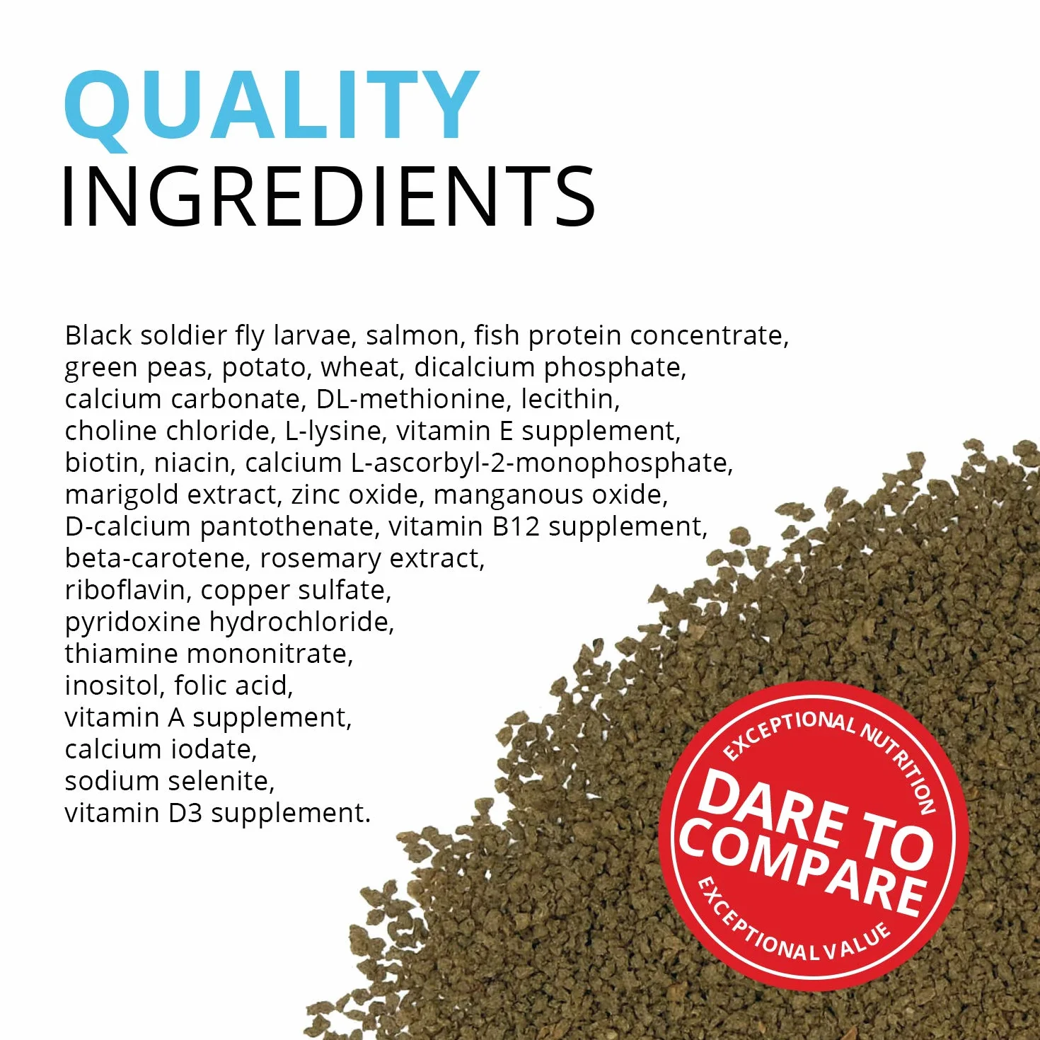 Bug Bites Tropical Micro Granules Fish Food Insect-Based for Small to Medium Fish Black Soldier Fly Larvae 45 g