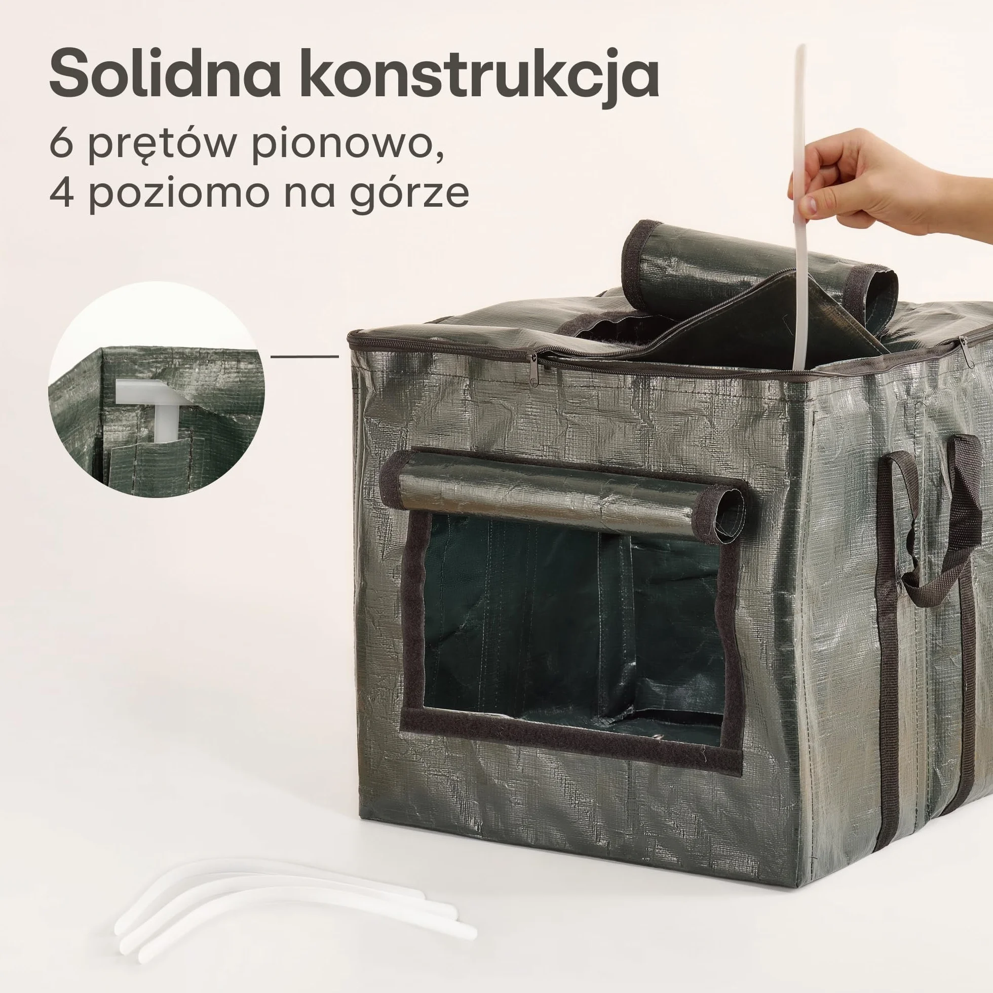 Praknu Mały Kompostownik do Ogrodu 85 L – Oszczędzający Miejsce Szybki Kompostownik z Bardzo Wytrzymałego PE – Thermokompostownik do Szybkiego Kompostowania, Odporny na Warunki Atmosferyczne