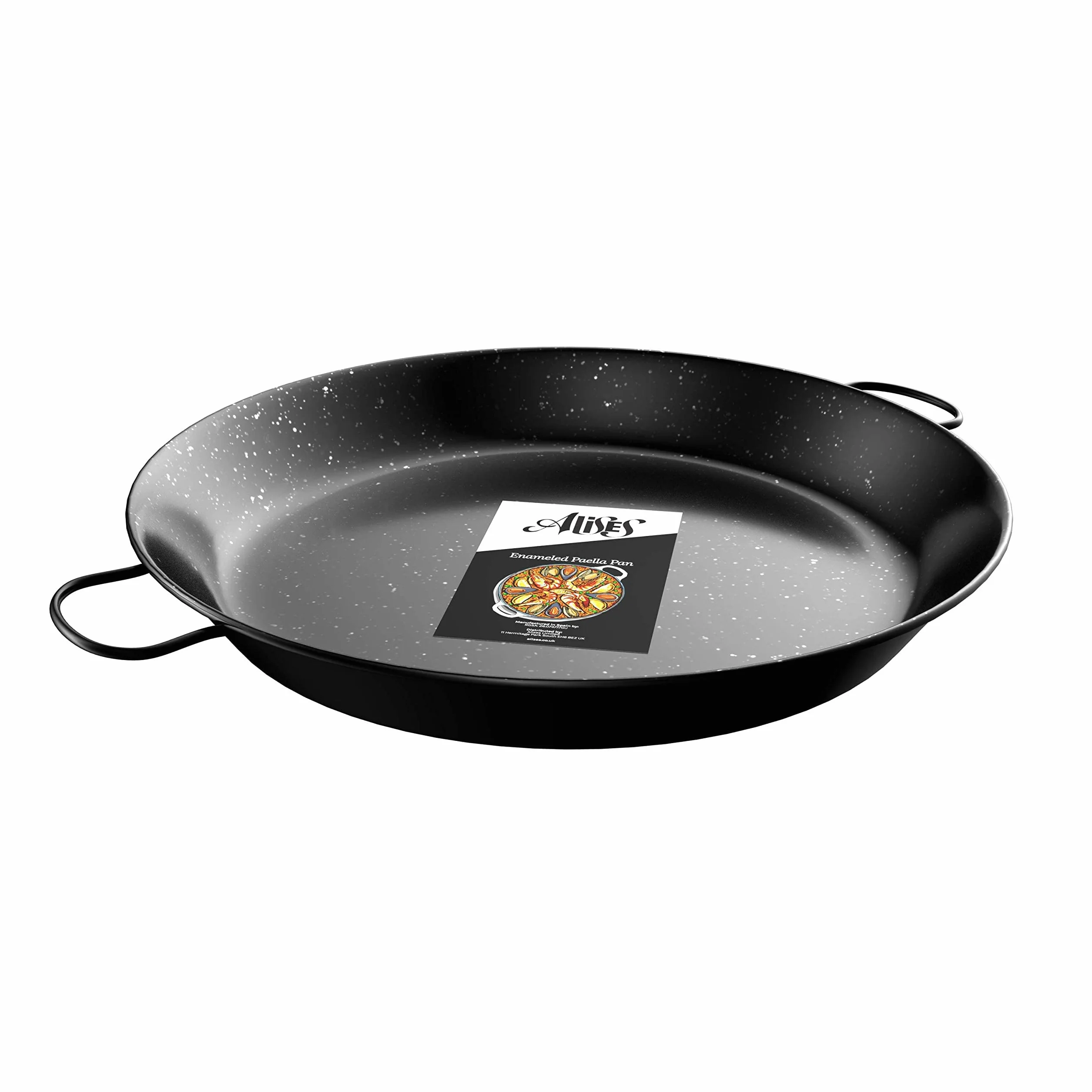 Alises - Patelnia do paelli z emaliowanej stali węglowej (naturalna powłoka nieprzywierająca) - Patelnia Paella Standard 32 cm