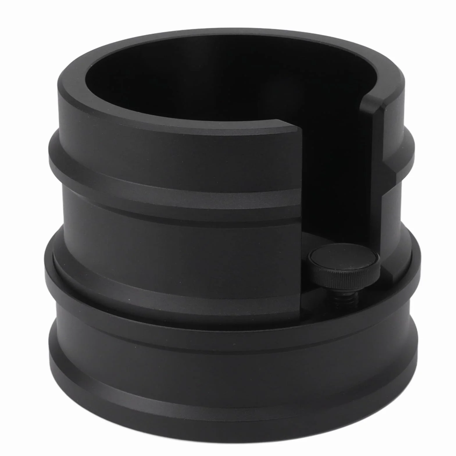 Uchwyt na kolbę do kawy Stojak na ubijak do espresso Podwójna głowica ze stopu aluminium Stabilna podstawa Precyzyjna kontrola ciśnienia do ekspresów do kawy 51 mm 53 mm 58 mm (Czarny)