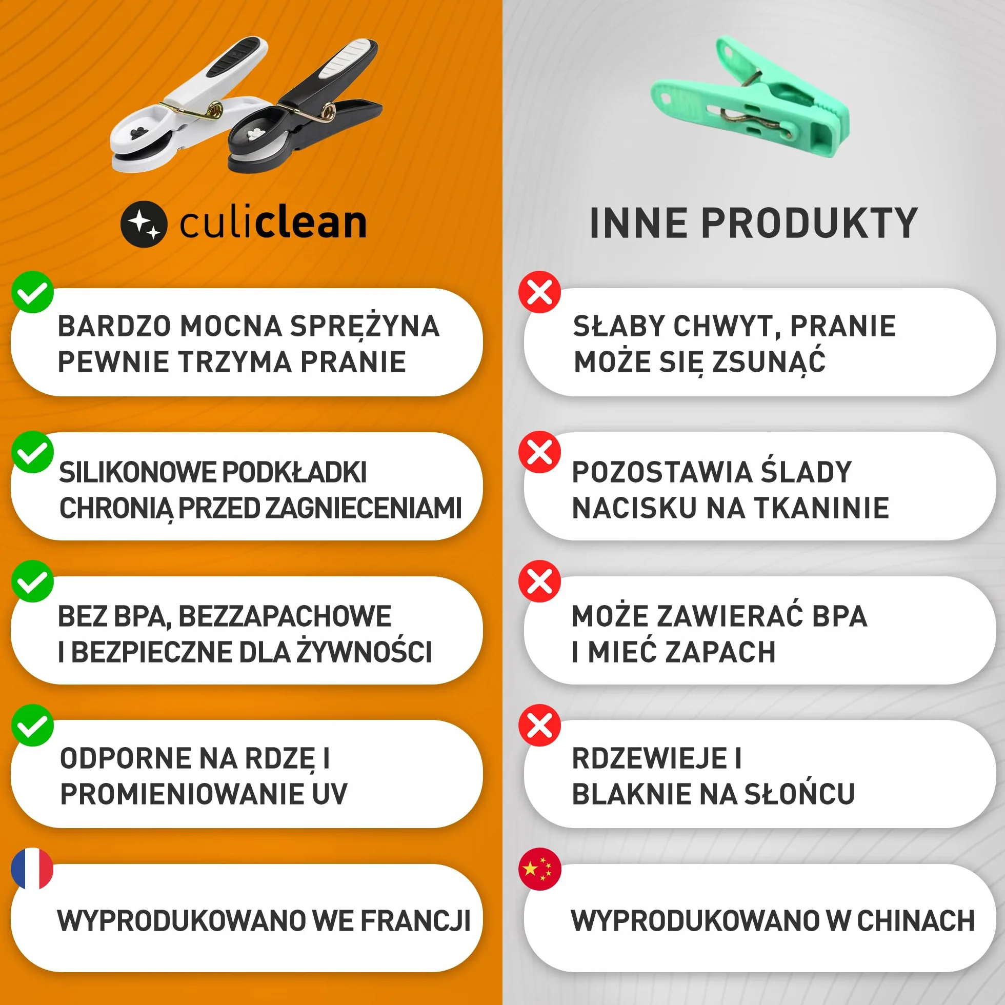 culiclean wieszaki na ubrania 20 sztuk biały czarny kwiatek - wytrzymałe trwałe plastikowe klamerki klipsy do ubrań z miękką wyściółką idealne do wieszania prania spodni koszulek bielizny skarpetek