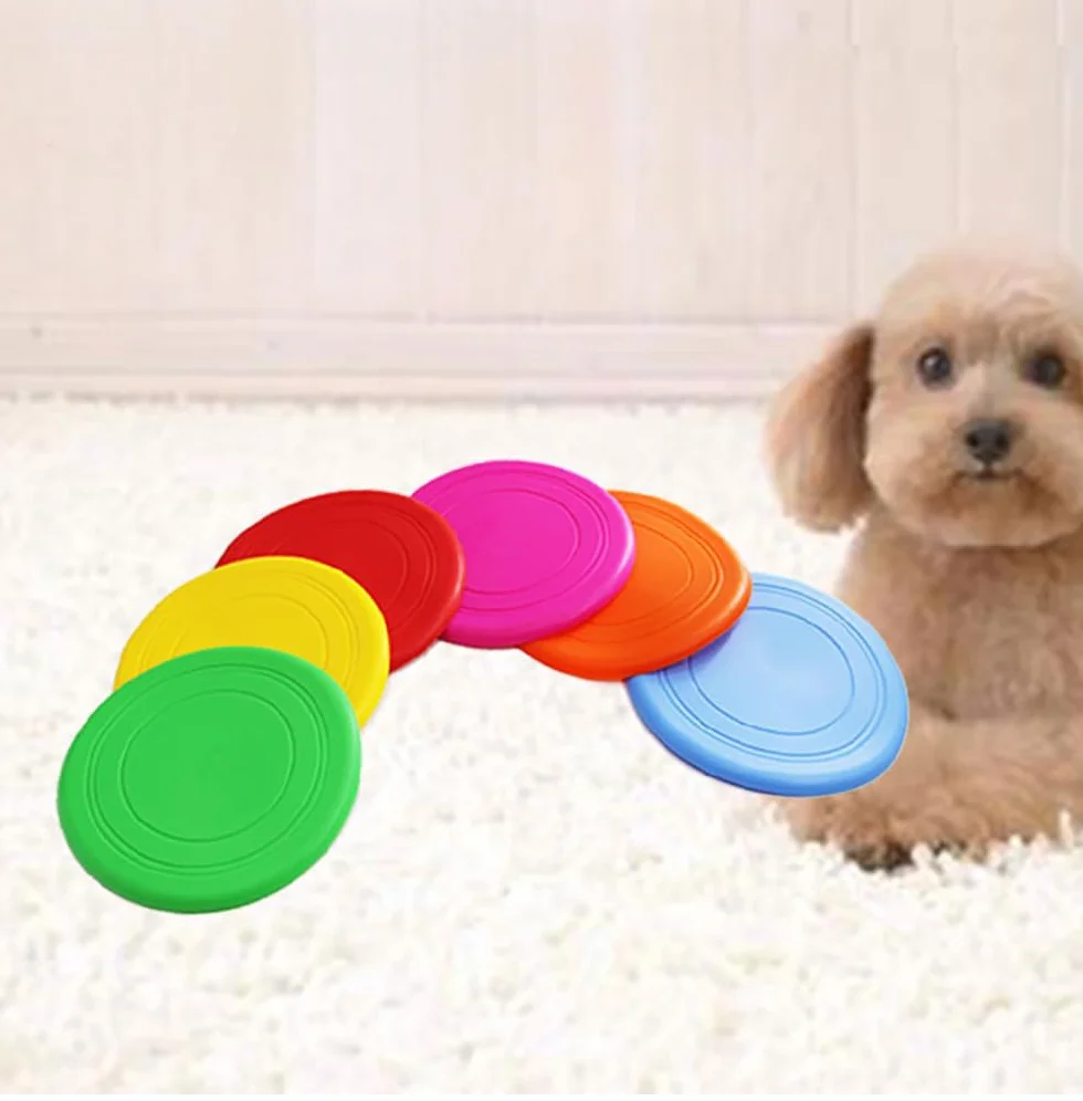 Frisbee, 6 sztuk frisbee, zabawka dla psa, krążek 17,8 cm, frisbee, duże psy, zestaw zabawek do treningu psa, rzucania, łapania i zabawy