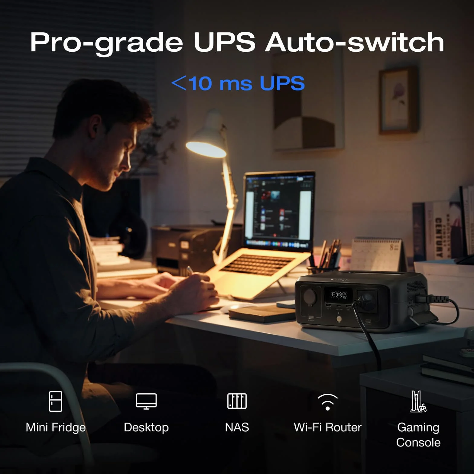 EF EcoFlow Przenośna stacja zasilania RIVER 3 UPS 10 ms, pojemność 245 Wh, moc wyjściowa 600 W, tylko kilka drobnych wad w opakowaniu, produkt nie został użyty (Odnowiony)