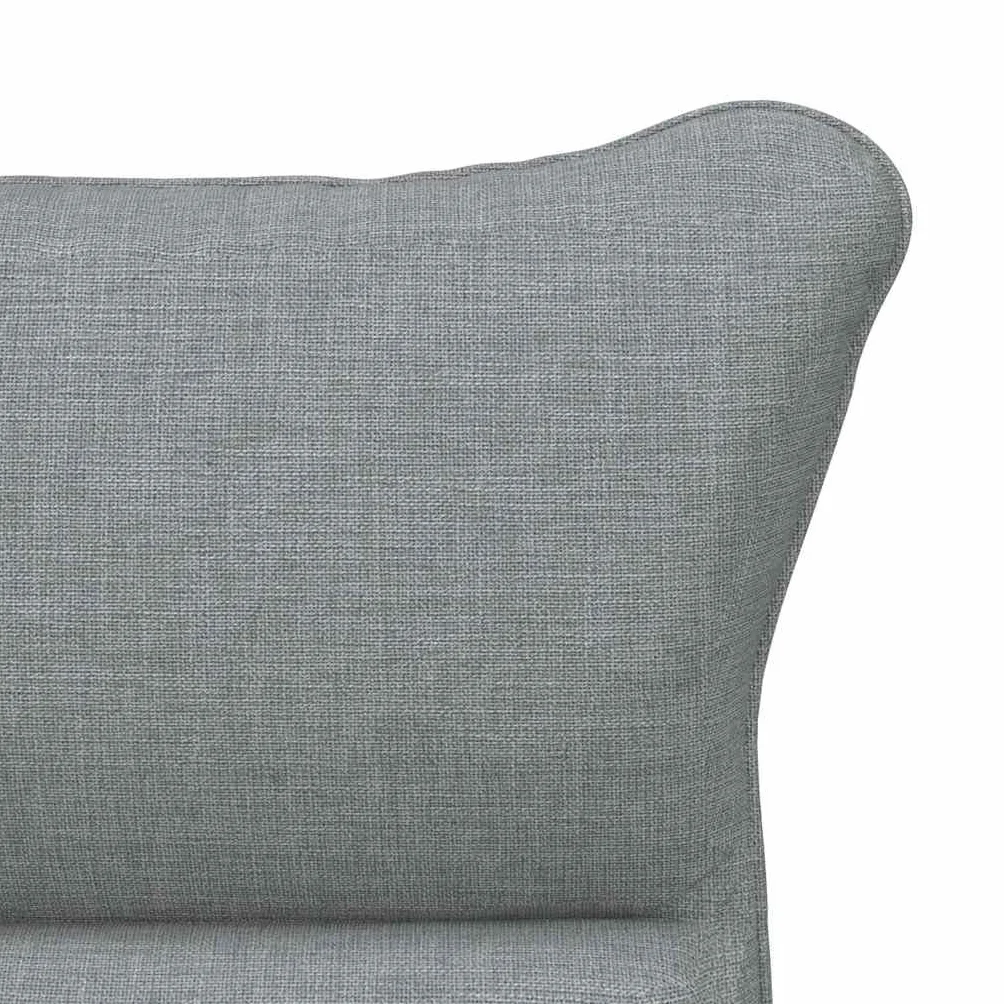 vidaXL fotel Jasnoszary 69 x 74 x 93 cm Tkanina i sklejka, Elegancki fotel, nowoczesny design, przytulne i relaksujące siedzisko do salonu, sypialni, biura