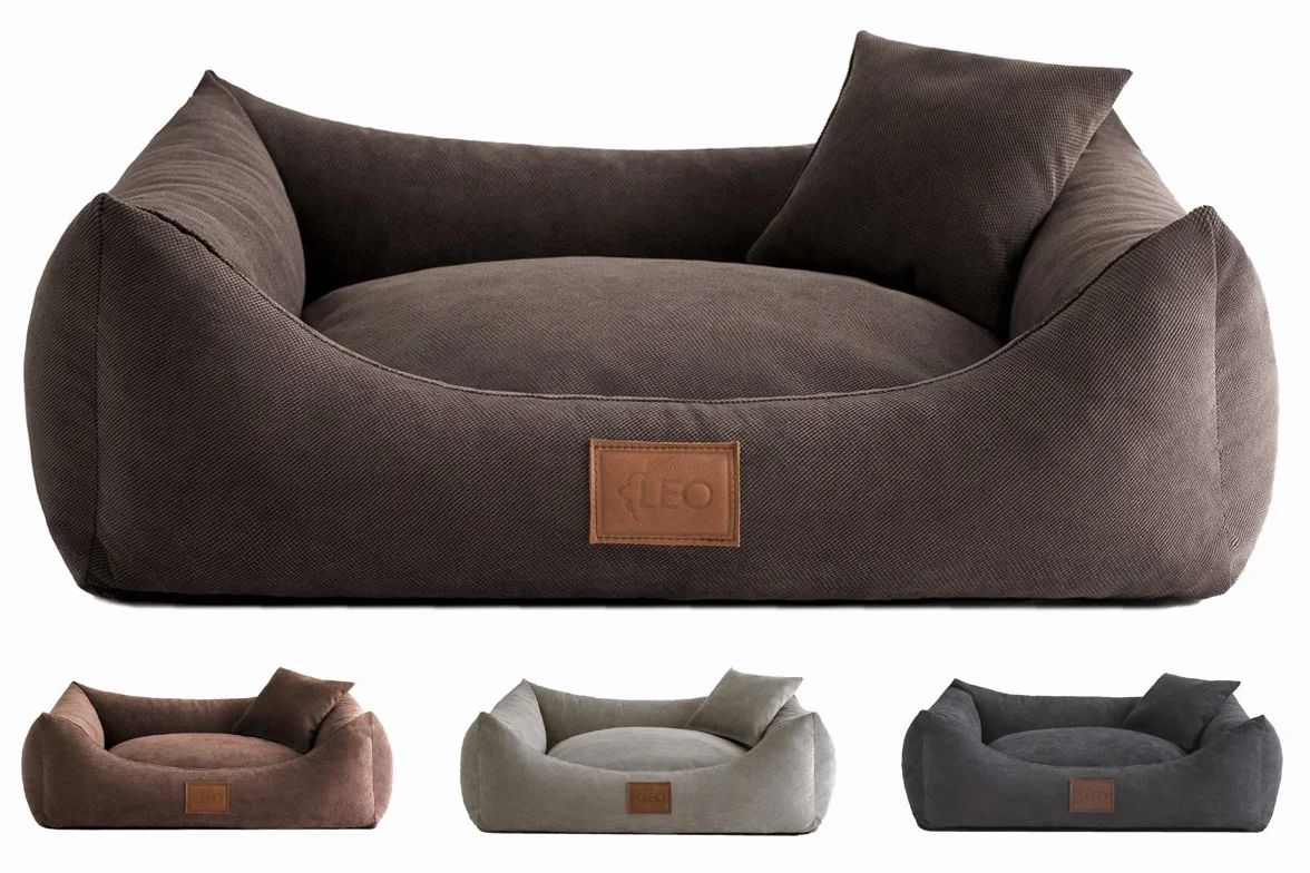 Sofa dla psa SUN M-80X60cm Grafit 6 rozmiarów 4 kolory
