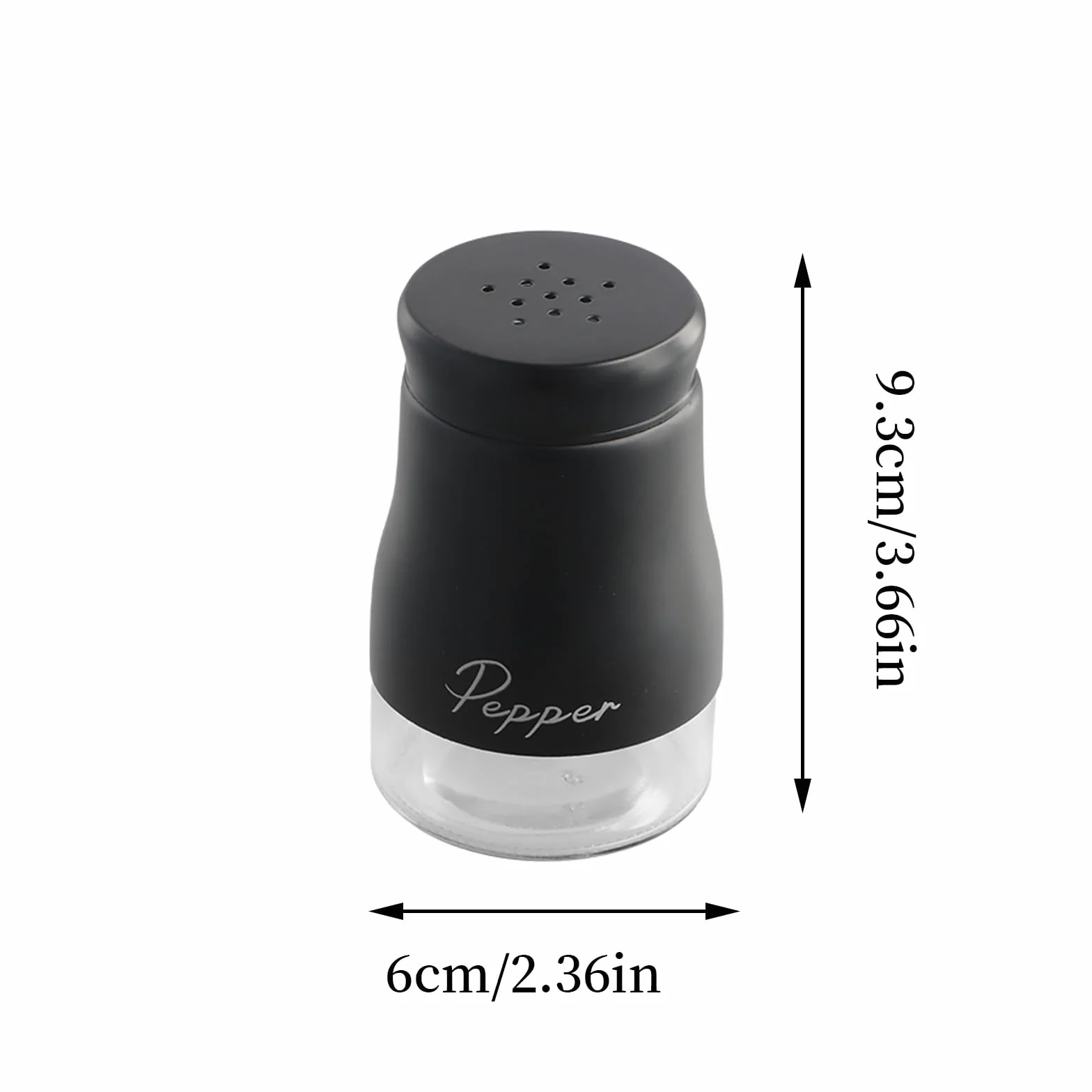 Zestaw solniczki i pieprzniczki ze stali nierdzewnej, do wielokrotnego napełniania, 120 ml, z przezroczystym szklanym spodem, solniczka, pieprzniczka, zestawy do kuchni, grilla, restauracji, na