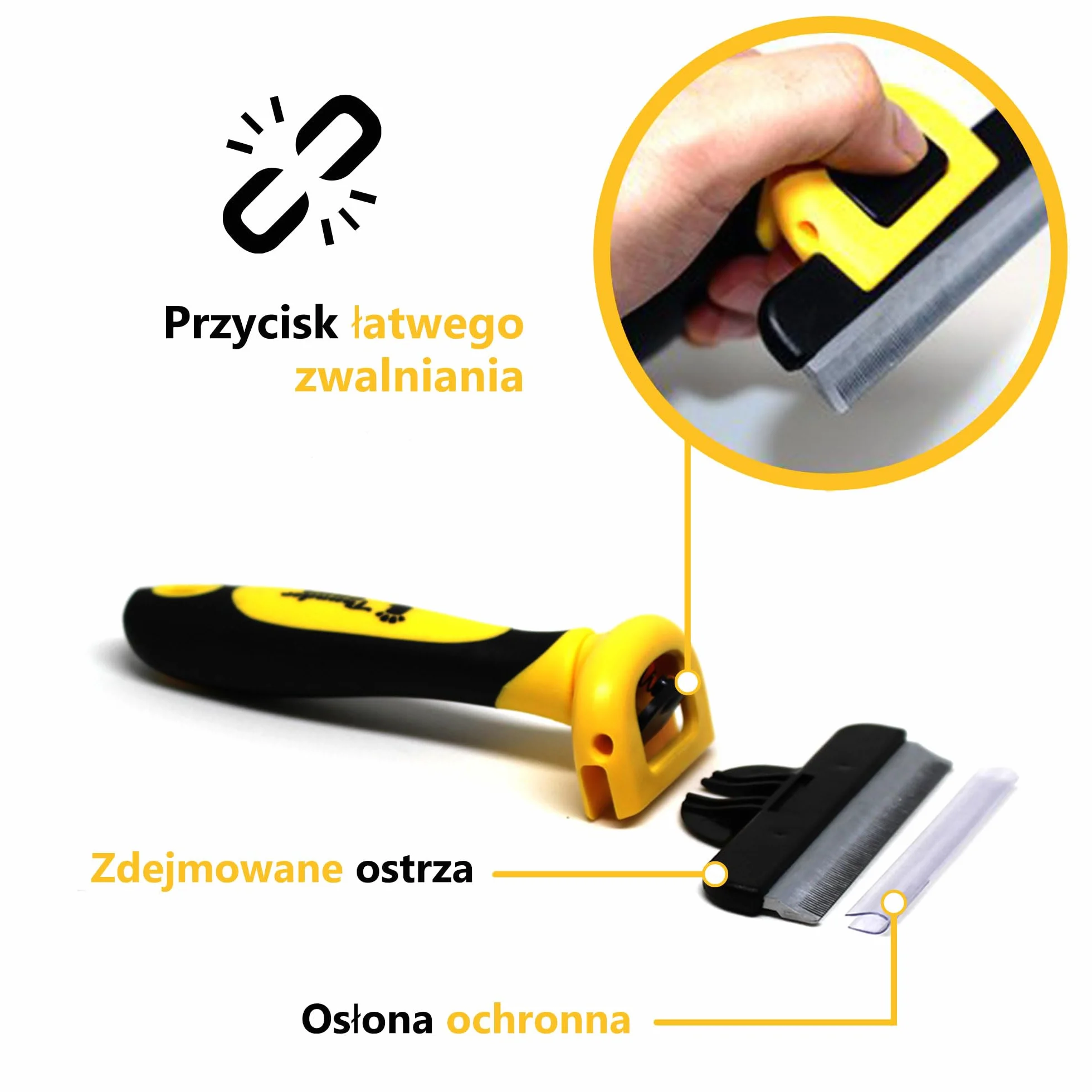 Thunderpaws D-Shedz szczotka do usuwania sierści dla psów i kotów