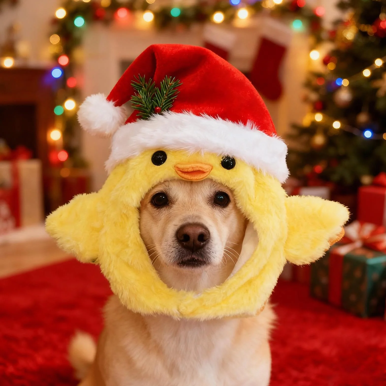 Cat Hat Cute Cartoon Decoration Short Plush Pig Chicken Design Funny Headwear Party Accessory Christmas Halloween Festival Dress Up for Small Animals Dogs Cats