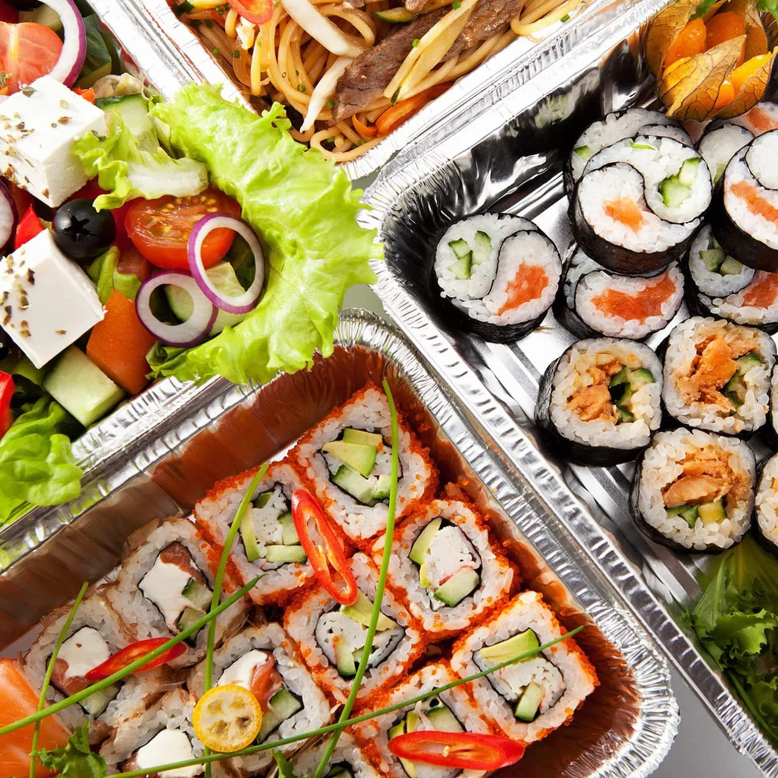 Aluminiowe miski do grilla, jednorazowe miski z folii aluminiowej, miski aluminiowe z pokrywką, miski do gotowania idealnie nadają się do pieczenia, smażenia, gotowania (z pokrywką; 31 x 21 x 5 cm (10