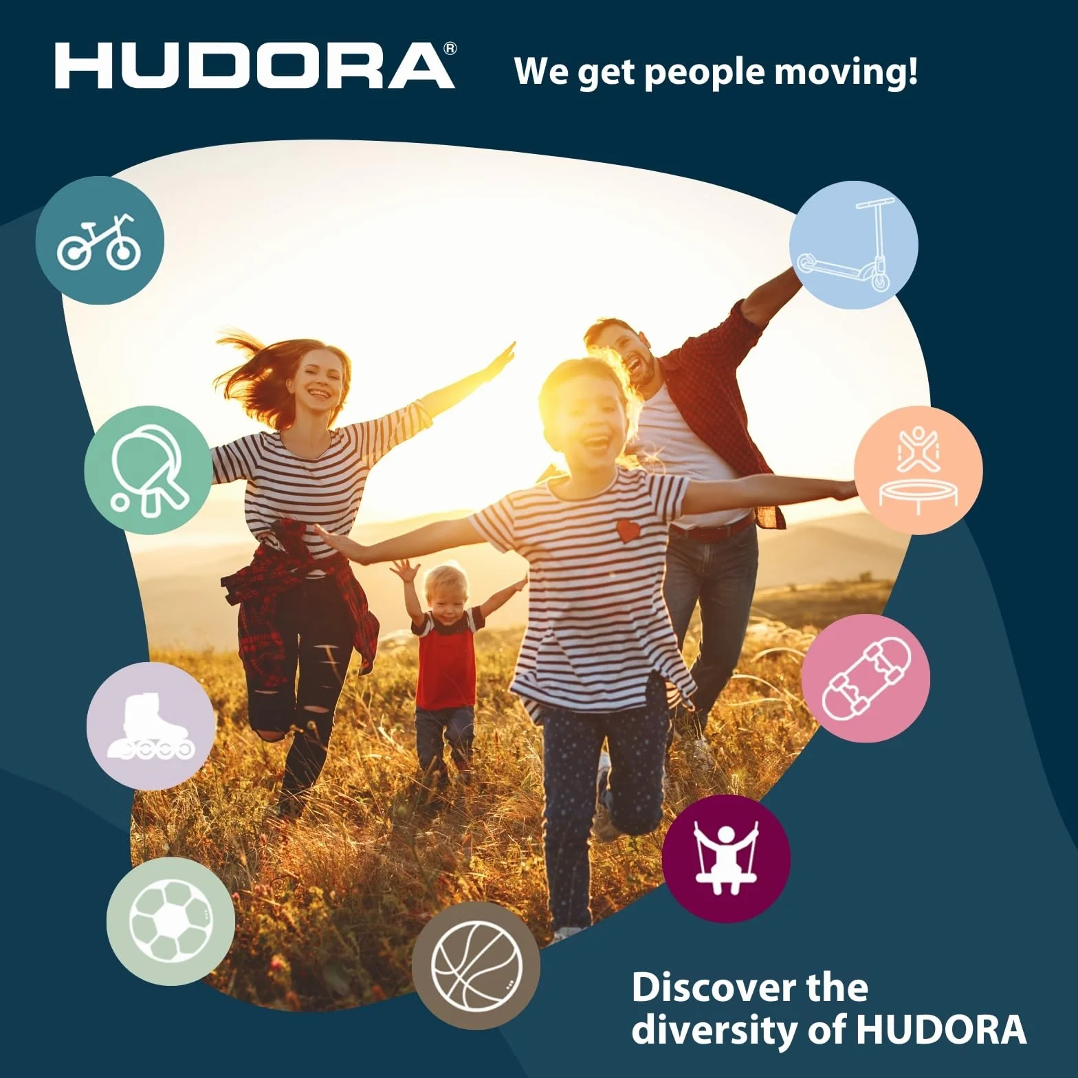 HUDORA 72201 huśtawka gniazdo Lounge 90, bursztynowa
