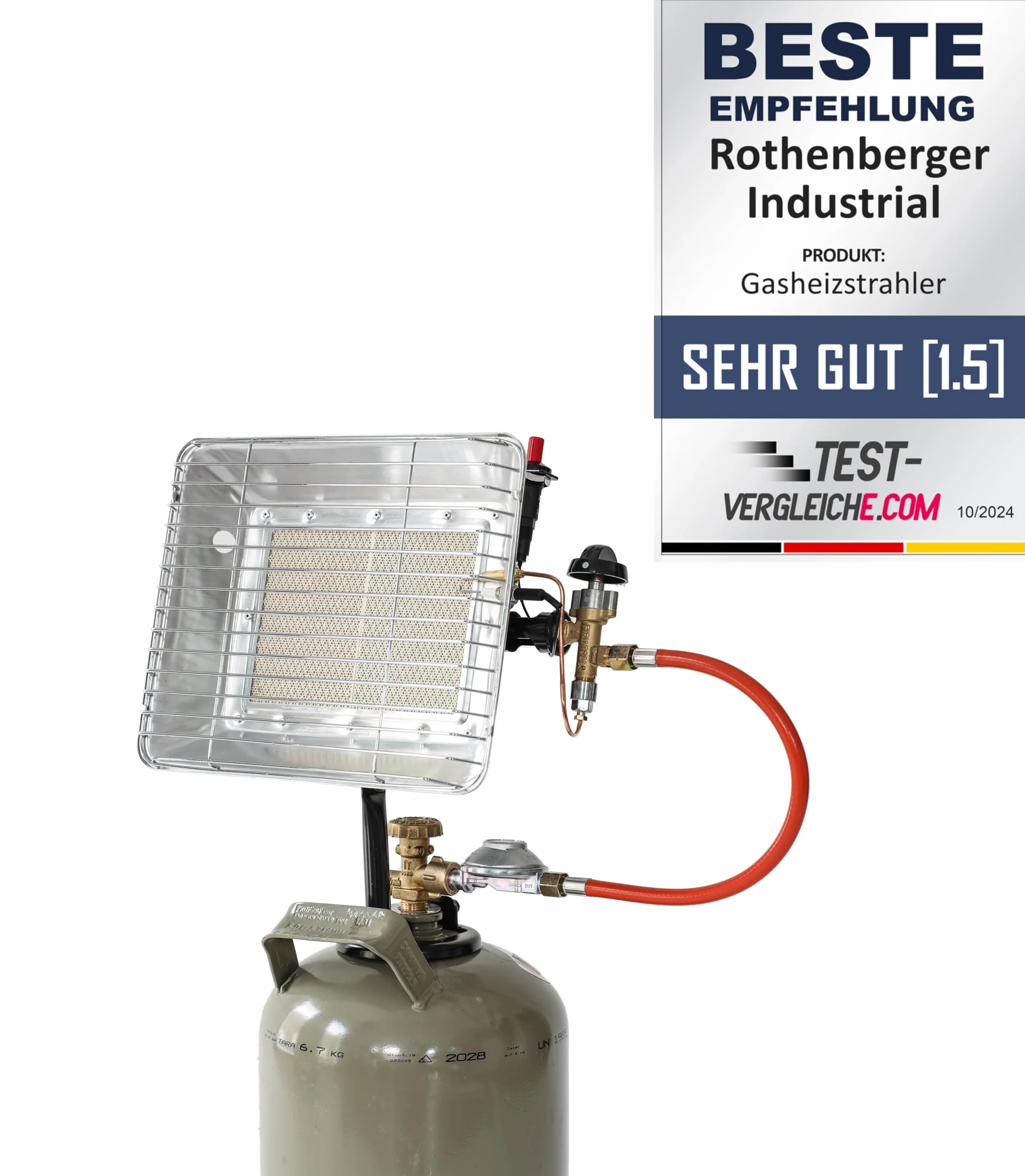 Rothenberger Industrial 35985 Grzejnik Gazowy, Srebrny, 32 x 24 cm