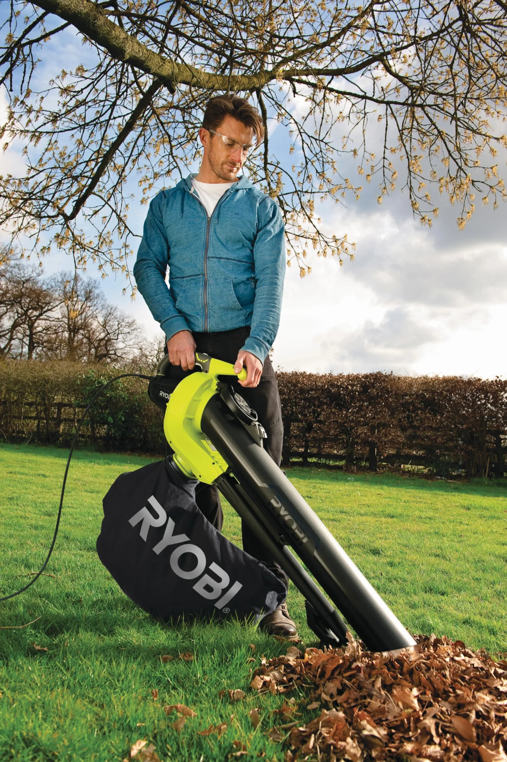 RYOBI RAC396 uniwersalna torba kolekcjonerska, pojemność 45 l, do dmuchawy do liści