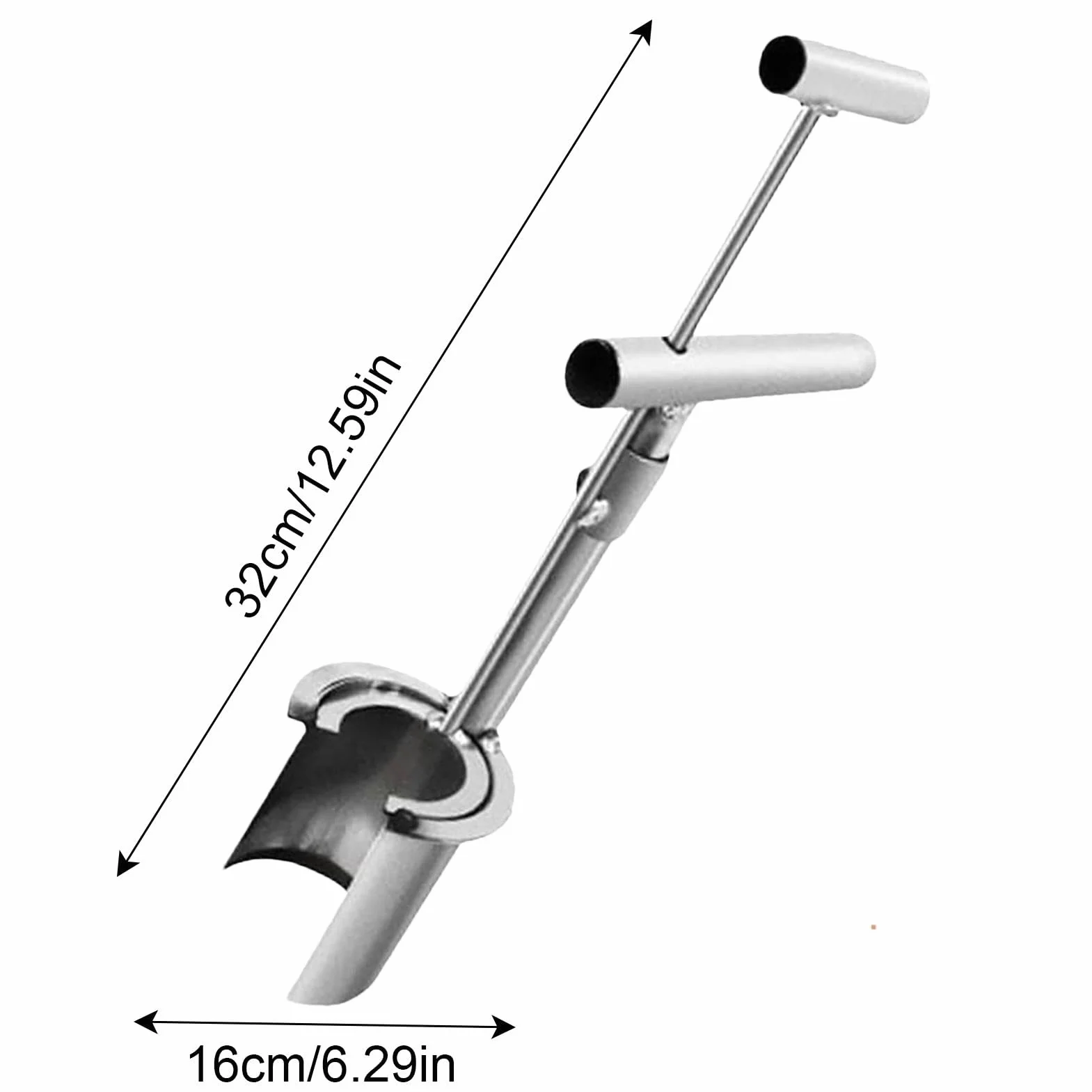 Narzędzie do ogrodnictwa ze stali nierdzewnej, ergonomiczne narzędzie do przesadzania nasion, profesjonalne solidne narzędzie ogrodnicze do łatwego sadzenia nasion, tulipanów, krokusów, dalie, lilii,