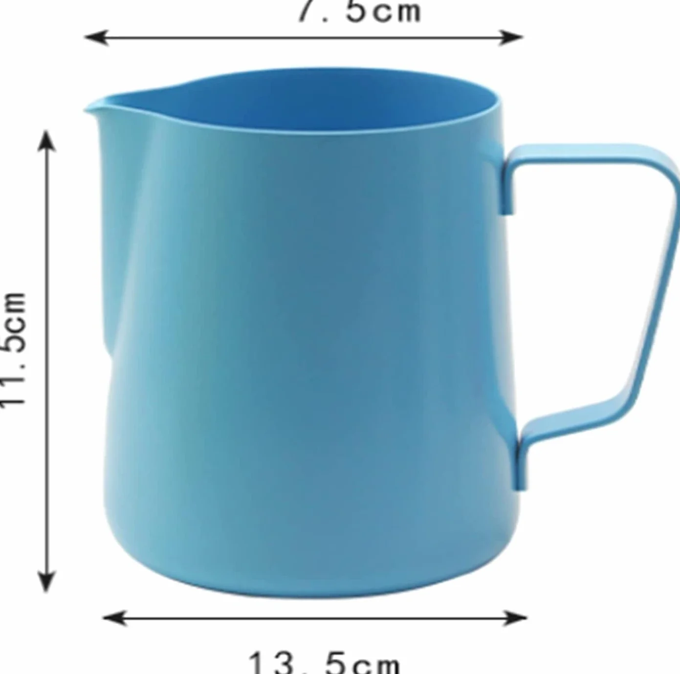 Dzbanek do spieniania mleka, Dzbanek do spieniania mleka, dzbanek, kubek w kształcie kwiatu, fantazyjny, kawa, wytłoczona końcówka, spieniacz, 600 ml(Rood)