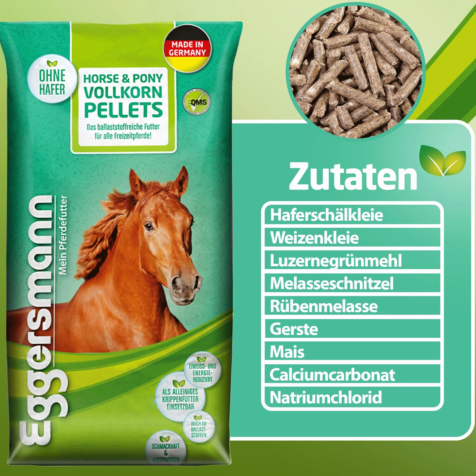 Eggersmann Horse & Pony Vollkorn Pellets 6 mm 25kg