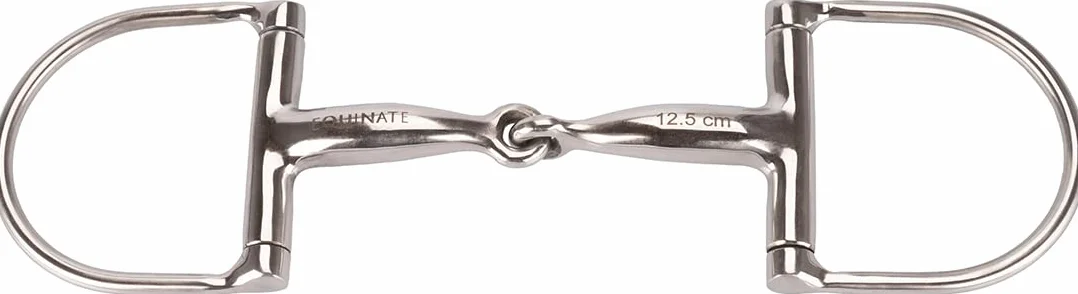 Equinate D-ring Trójnik ze stali nierdzewnej 16 mm po prostu złamany 11,5 cm – anatomicznie ukształtowany węzeł przyjazny dla pył o delikatnym działaniu – grawerowane laserowo dane dotyczące rozmiaru